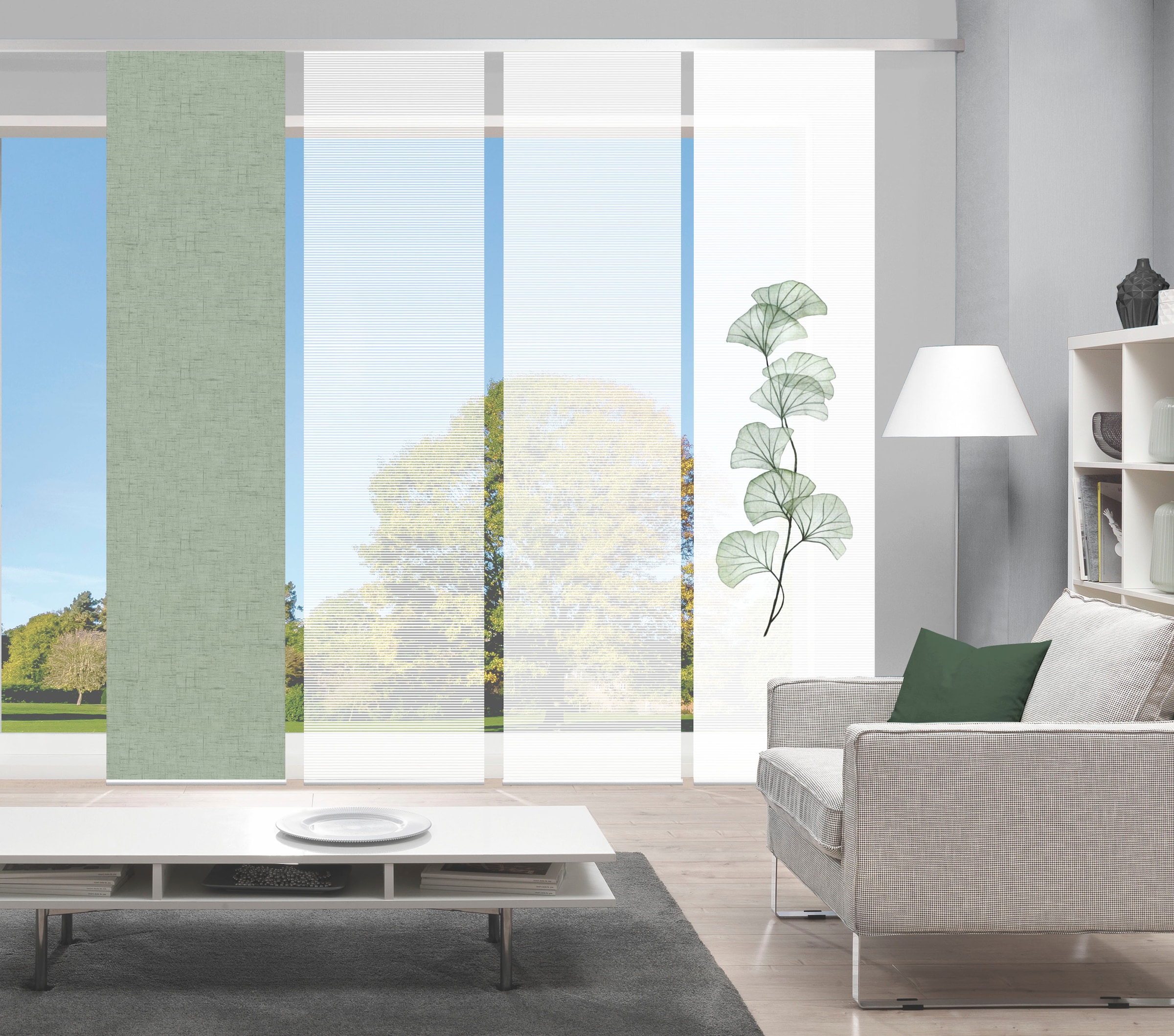 Vision S Schiebegardine »BERTO 4er SET« Paneelwagen 4 Stk. tlg. Schiebevorh günstig online kaufen