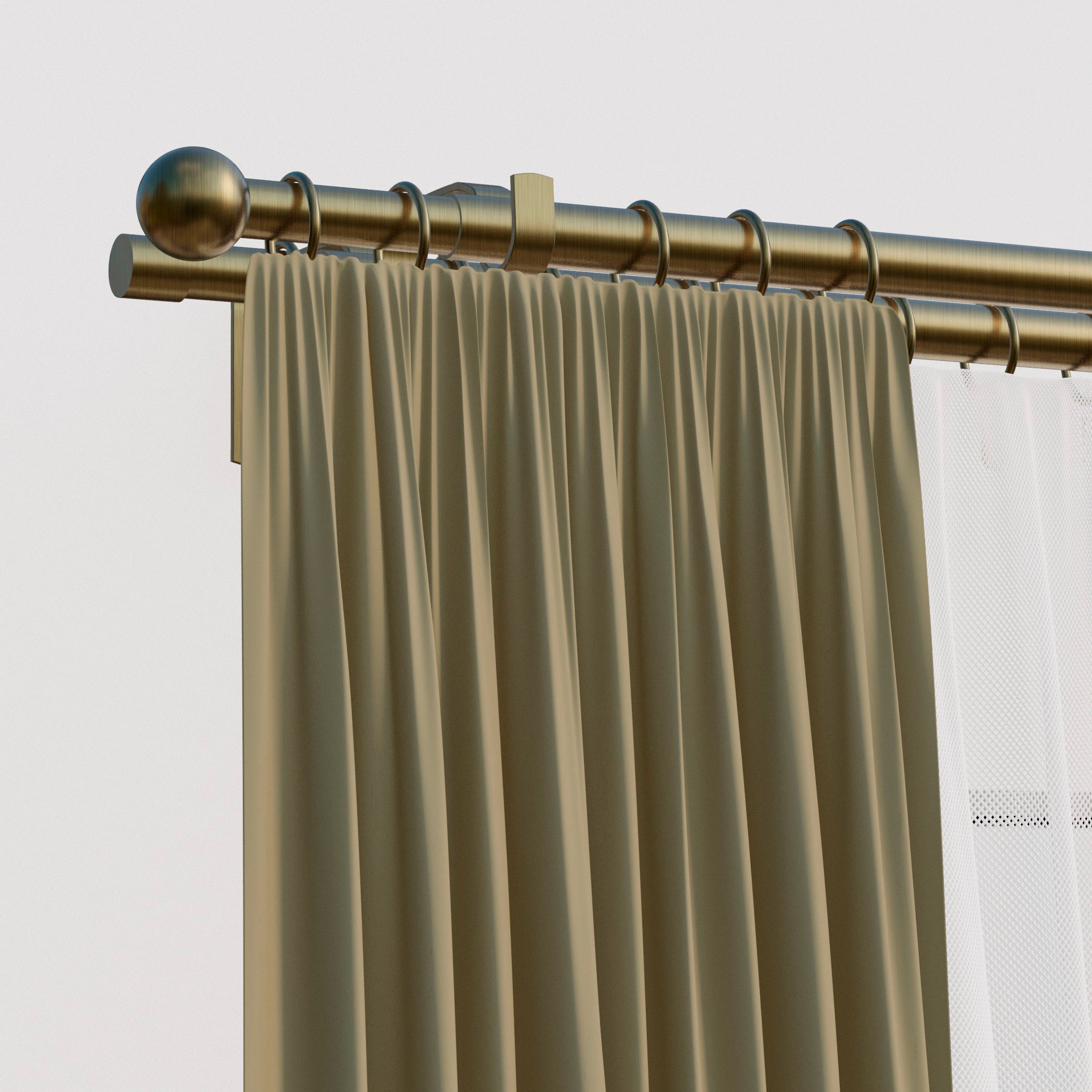 indeko Gardinenstange »Formentor« Ø 20 mm 2 läufig-läufig ausziehbar stufen günstig online kaufen