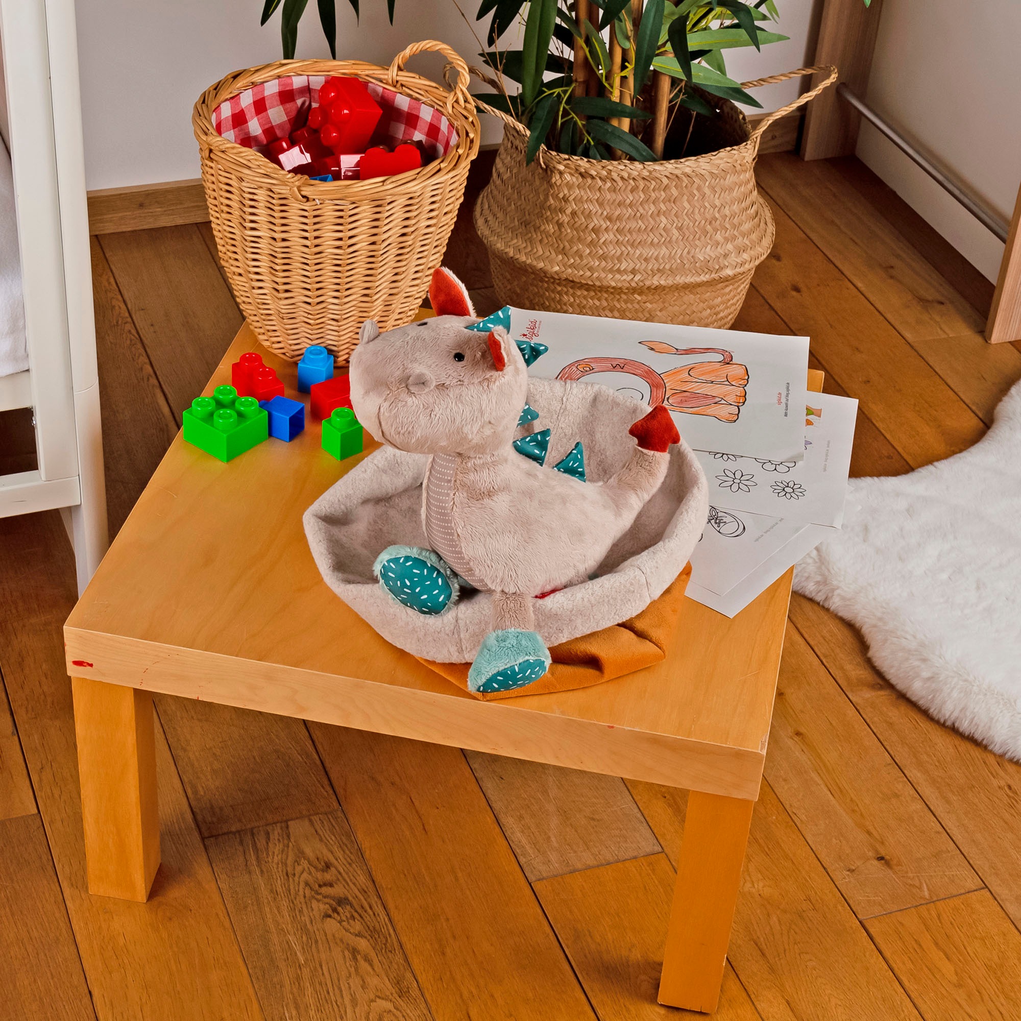 Sigikid Kuscheltier »Patchwork Sweety Yellow, Drache«