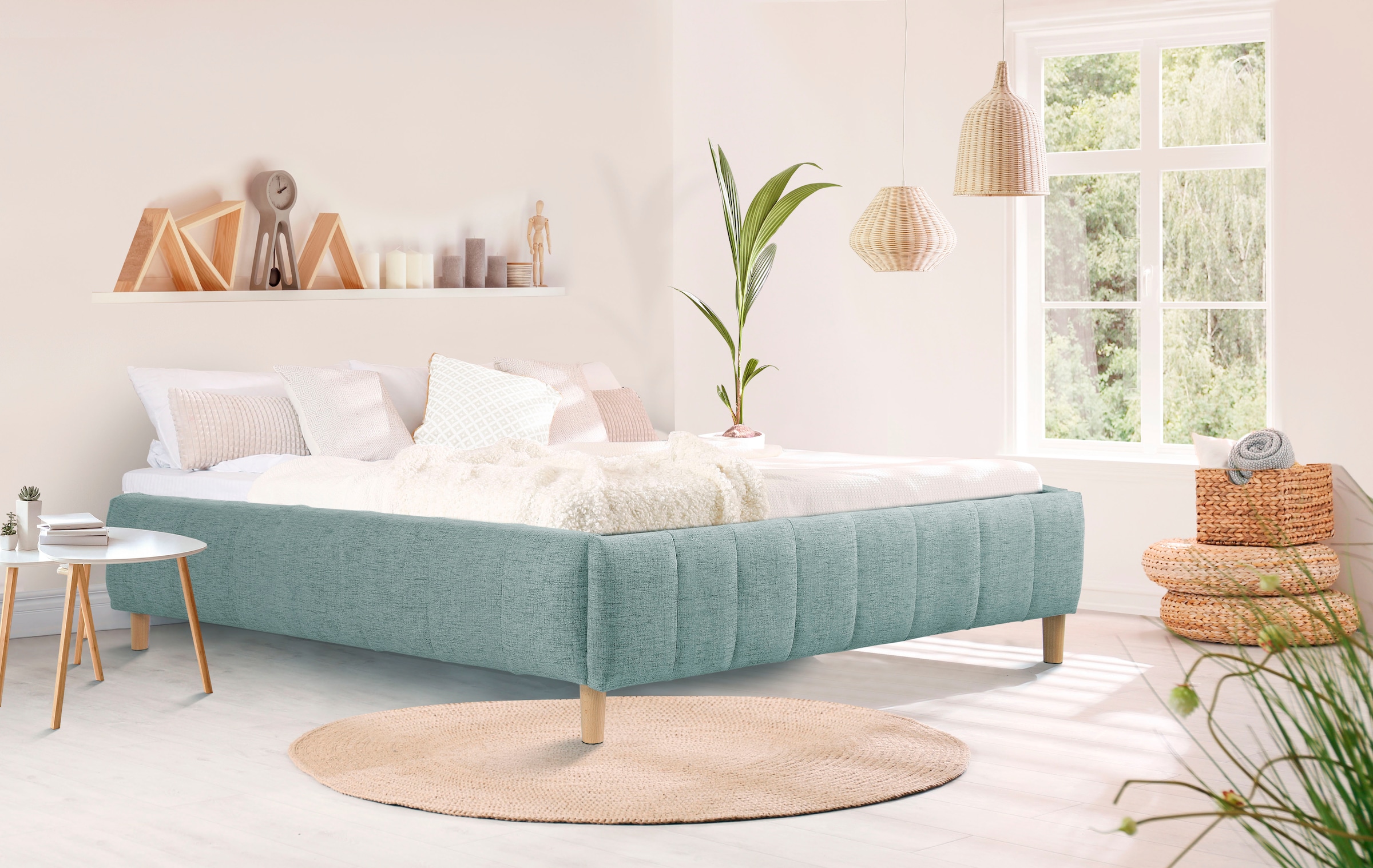 andas Polsterbett "Tarje" in 5 Breiten, auch in Überlänge 220 cm, incl. Rol günstig online kaufen