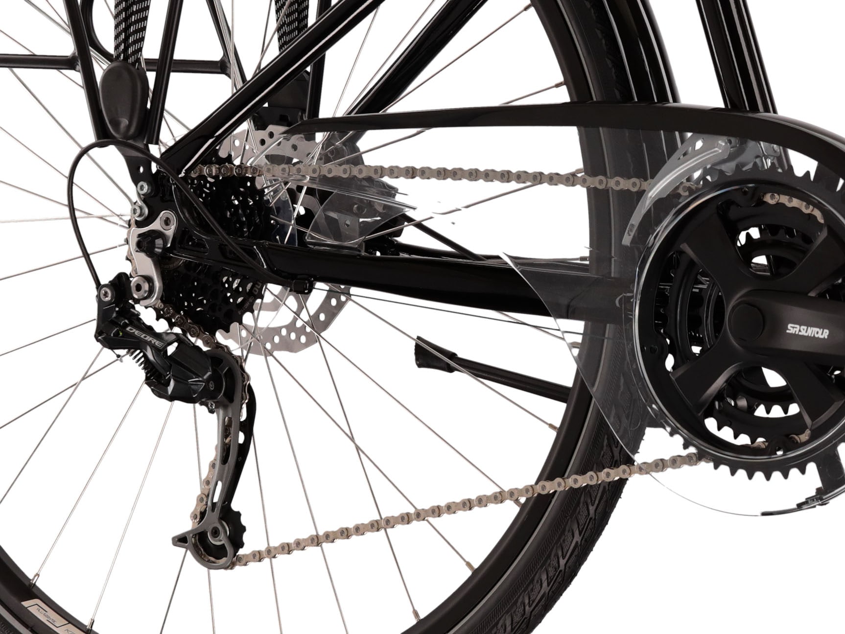 Kross Trekkingrad »Trekkingrad Trans 5.0 schwarz 24 Gänge«, 24 Gang, Shimano, DEORE M592 Schaltwerk, Kettenschaltung
