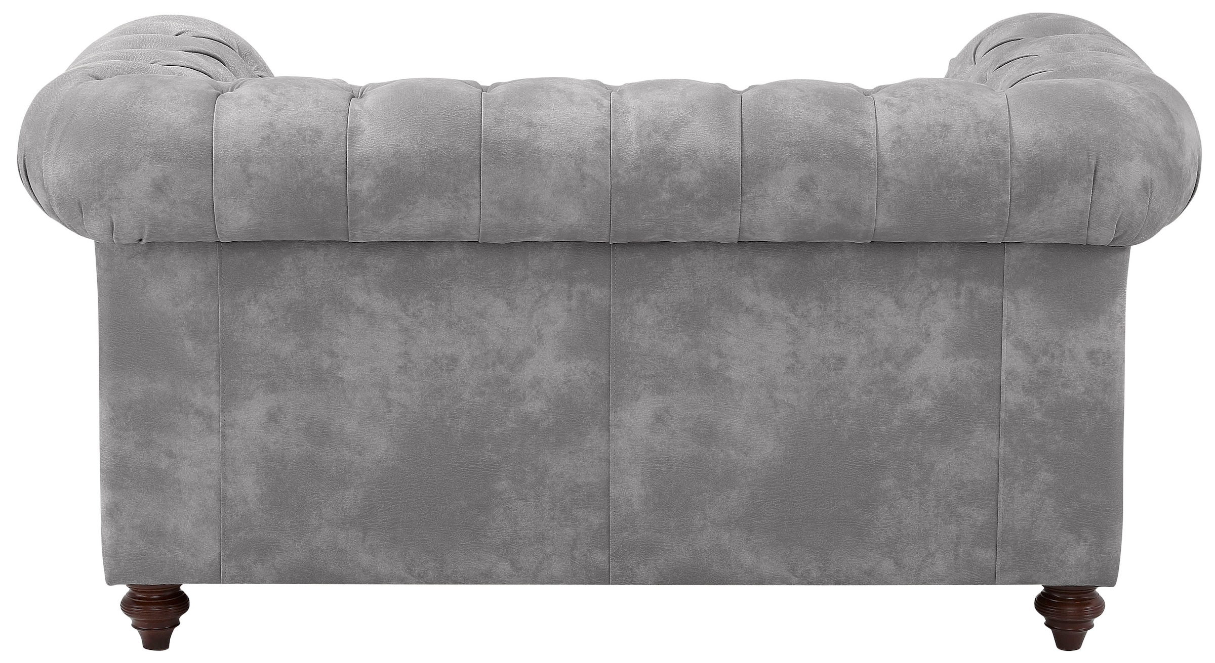 Home affaire Chesterfield-Sofa »Chesterfield 2-Sitzer B/T/H: 150/89/74 cm«, mit hochwertiger Knopfheftung, auch in Leder