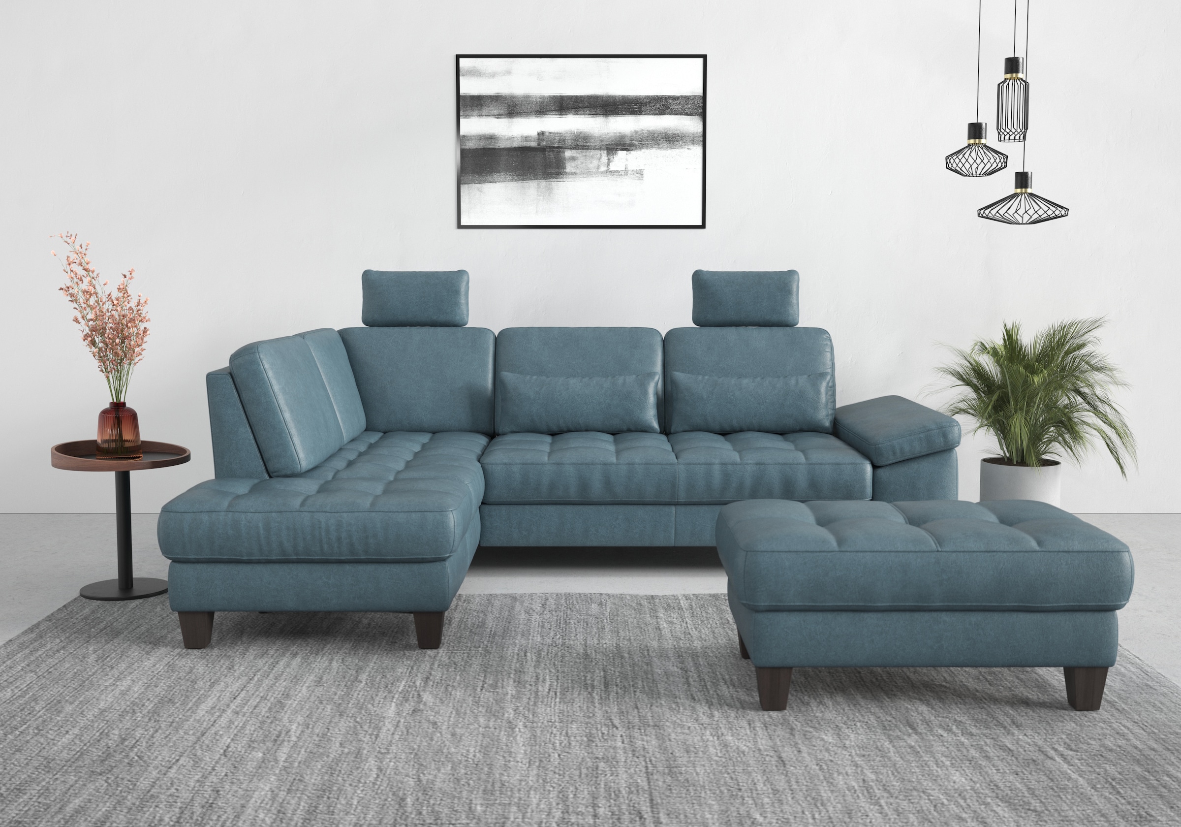 sit&more Ecksofa »Westham L-Form«, mit Ottomane, mit oder ohne Bettfunktion, Bettkasten, Verstellung