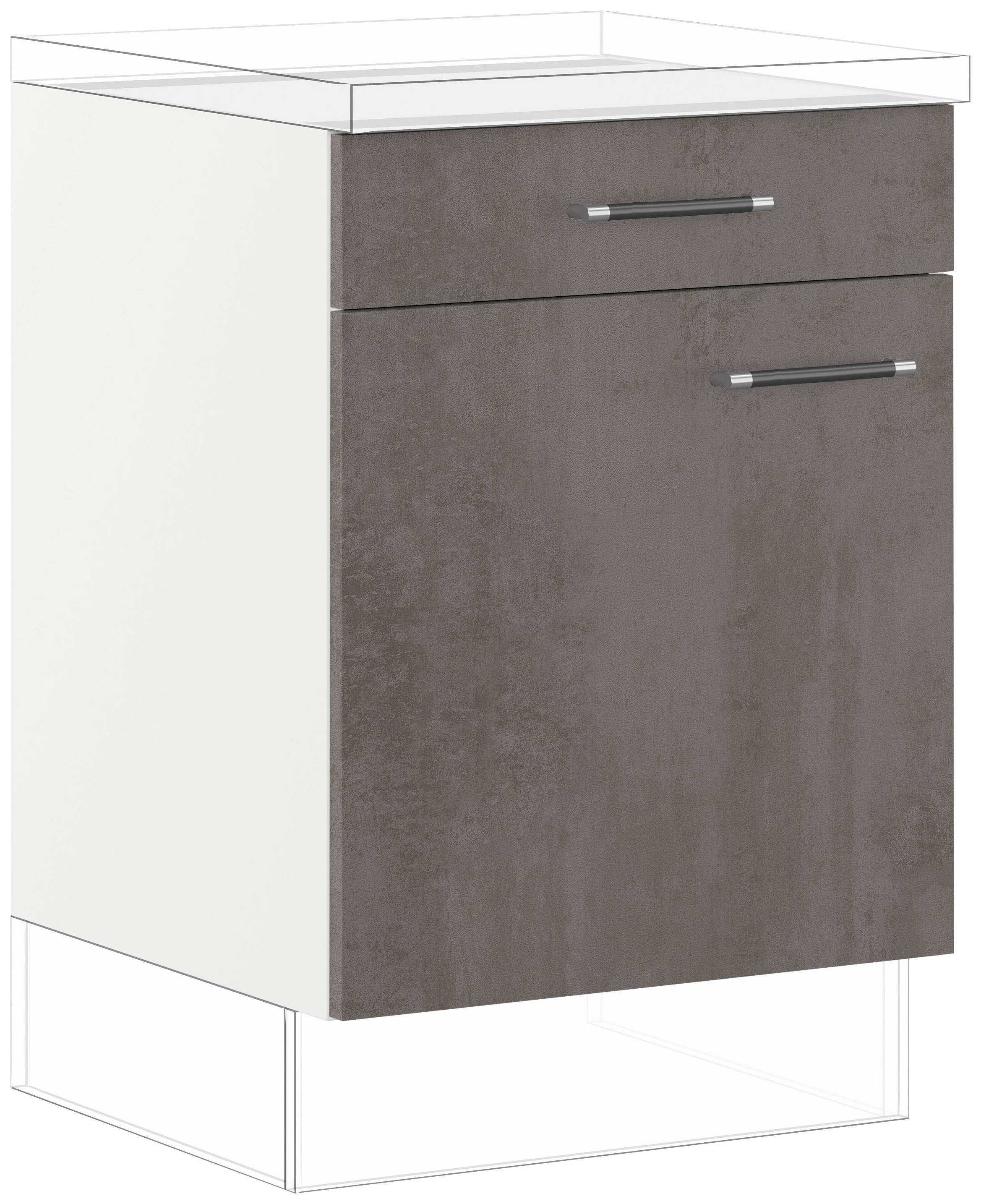 IMPULS KÜCHEN Unterschrank »"Prag und Valencia", Breite/Höhe: 60/72,3 cm« v günstig online kaufen