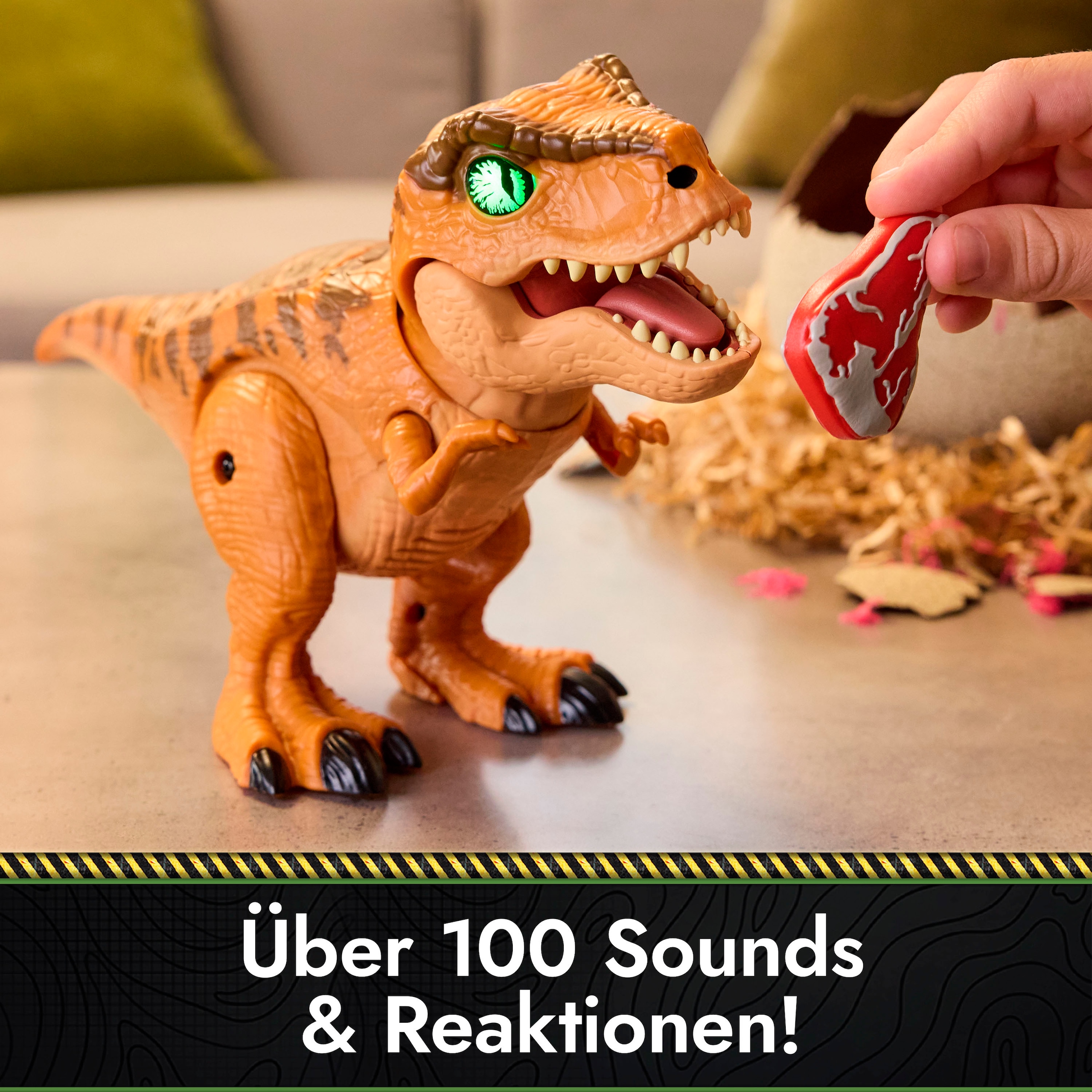 Spin Master Spielfigur »Primal Hatch - Interaktiver T-Rex im Ei« mit Licht und Sound