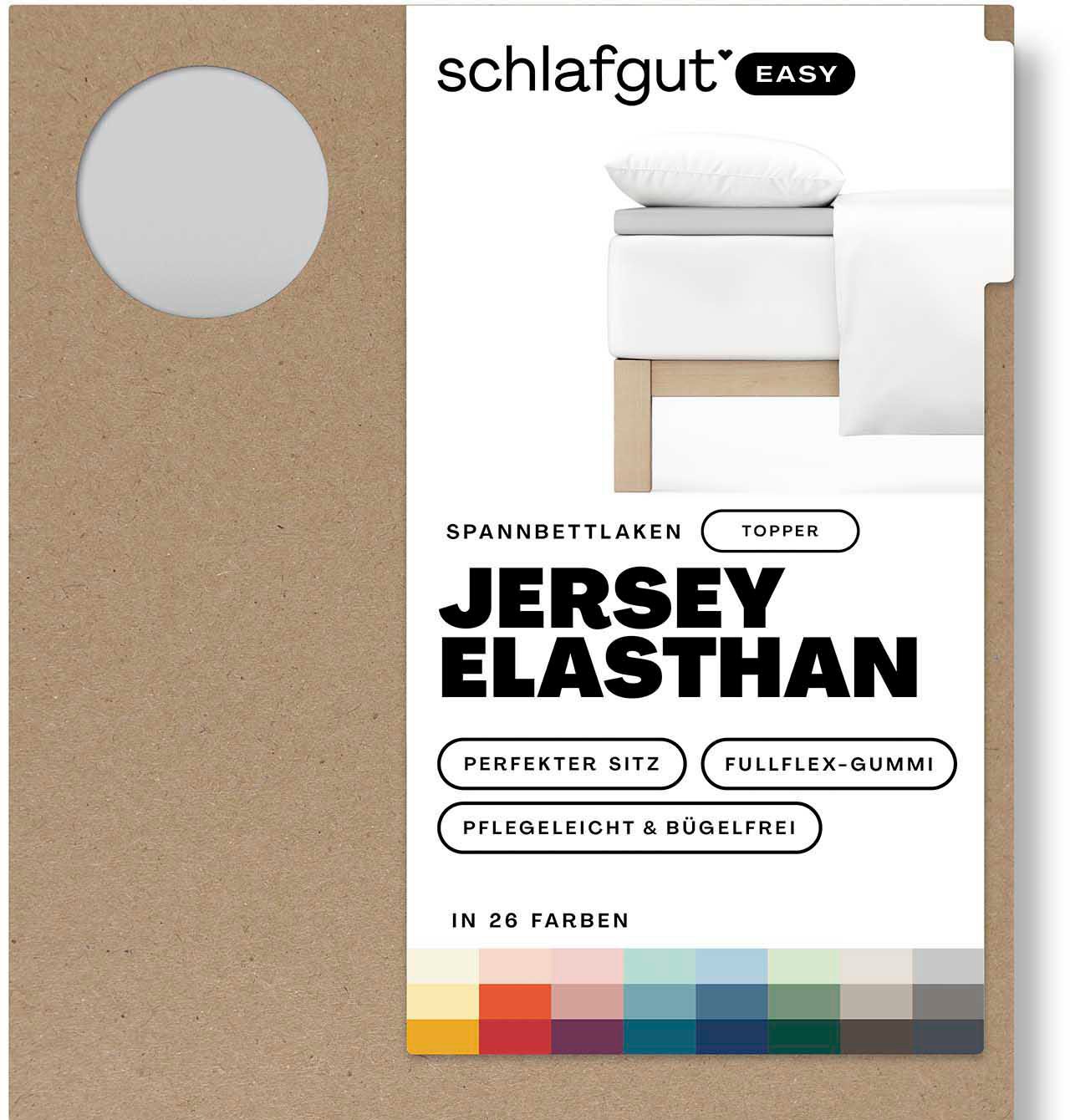 Schlafgut Spannbettlaken »EASY Jersey Elasthan Topper«, MADE IN GREEN by OEKO-TEX®