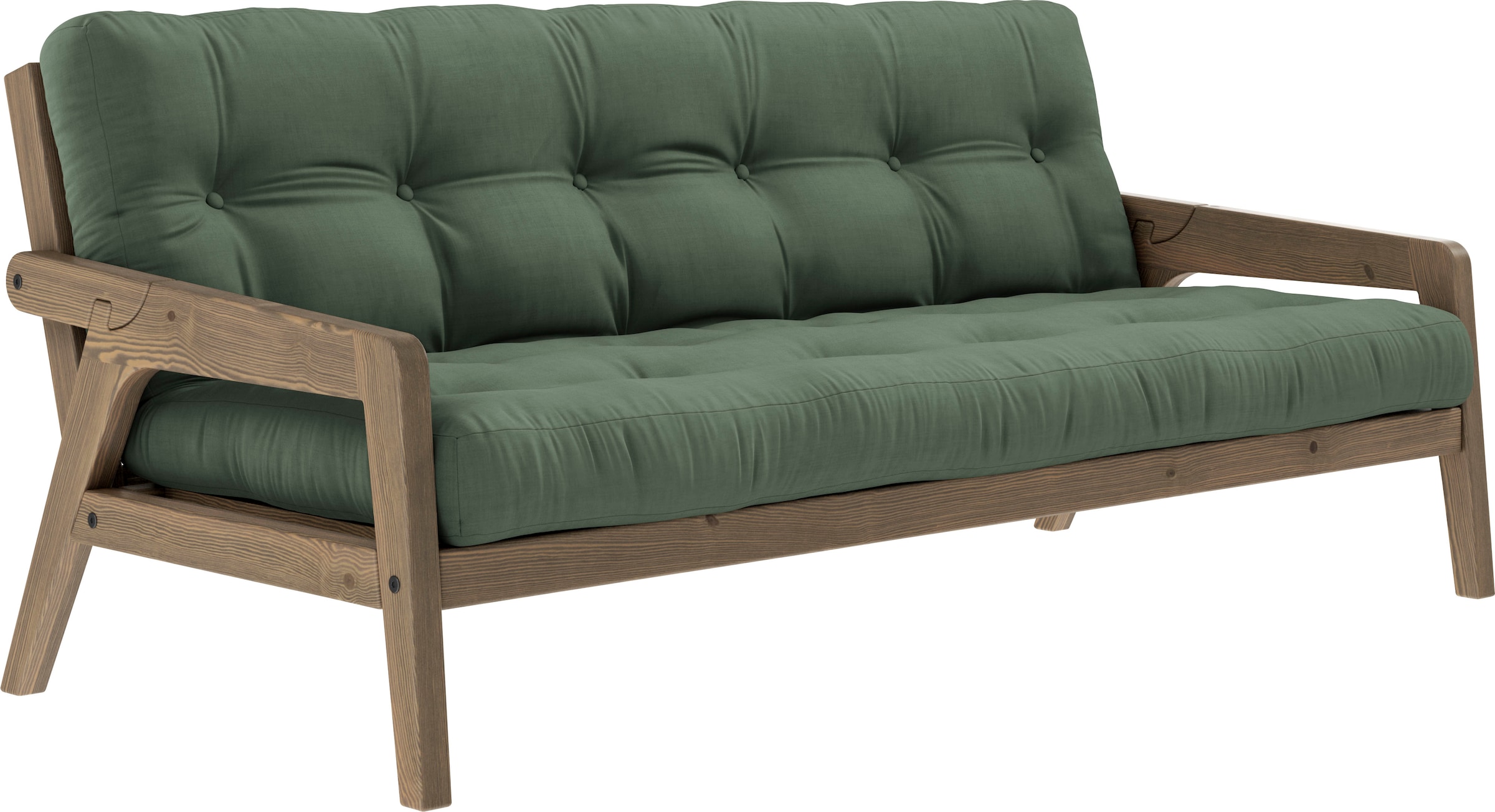 Karup Design Schlafsofa, Mit Holzstruktur, inkl. Futonmatratze, Liegefläche günstig online kaufen