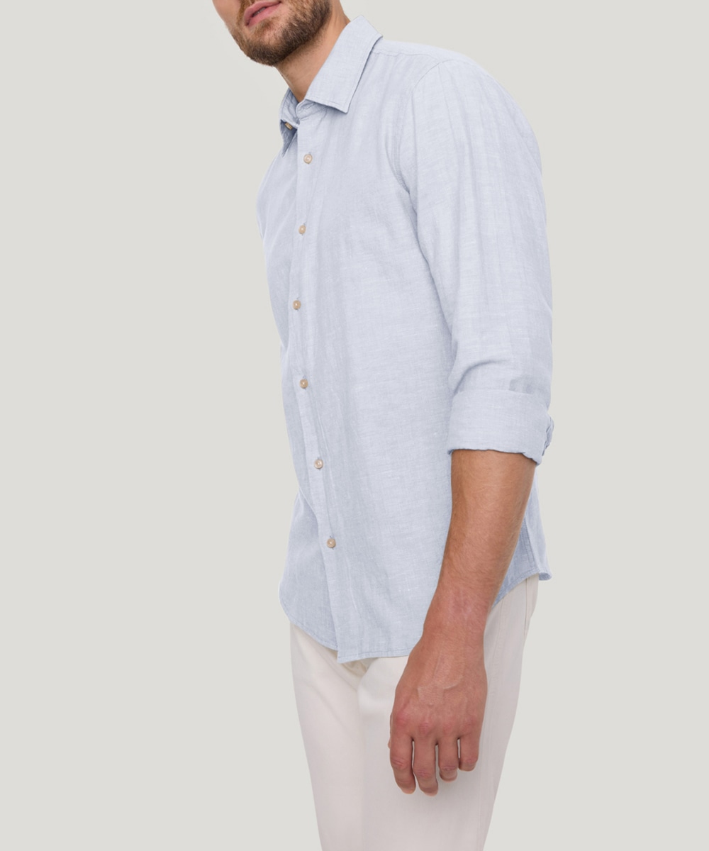 Pierre Cardin Langarmhemd »TW 106«, mit Leinenstruktur