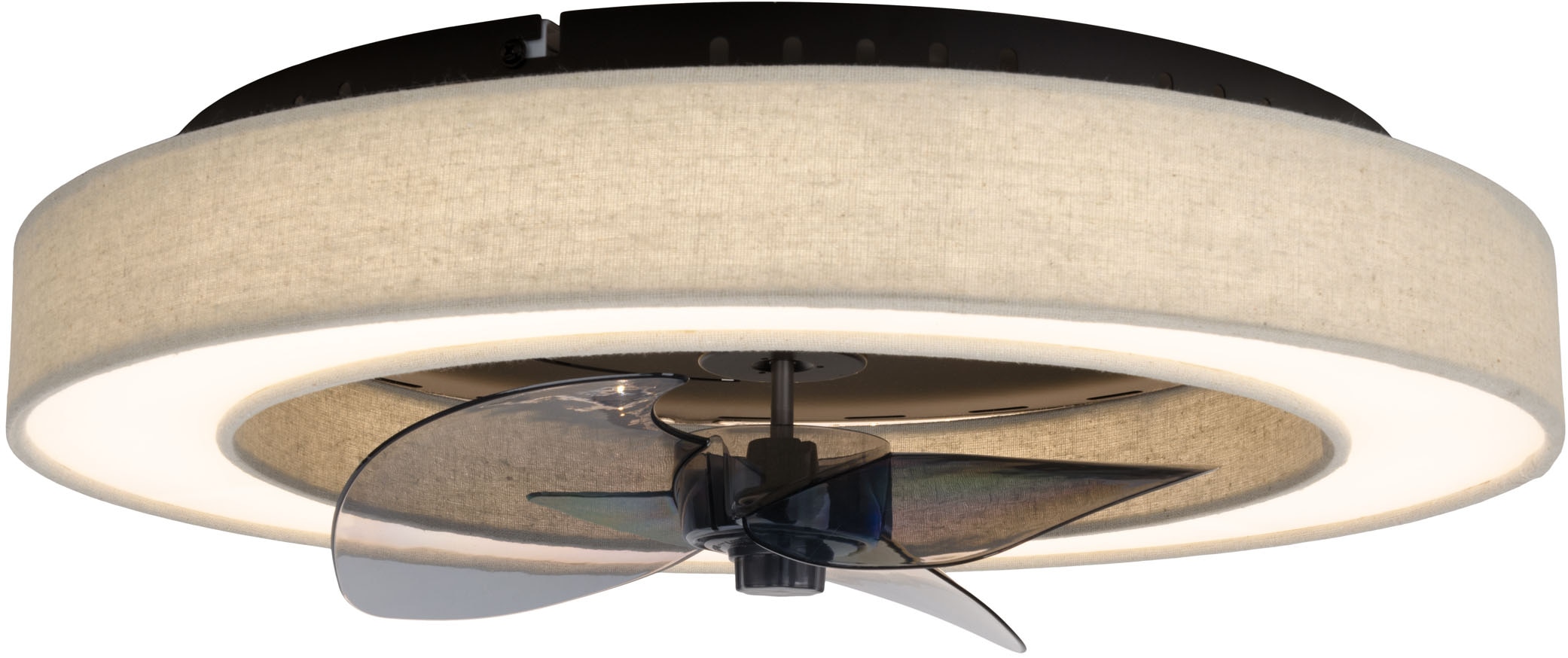 OTTO home LED Deckenleuchte »Deckenventilator Vittor« LED-Modul 1 Stk. warmweiß - kaltweiß inkl. Ventilator, dimmbar, CCT, Memory, Nachtlicht, Timer, IR-Fernbed.