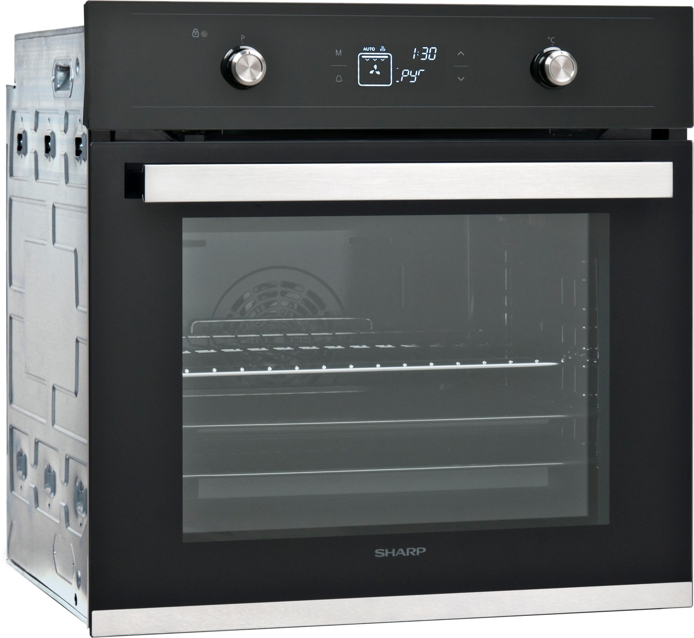 Sharp Backofen-Set »K-61V28BM1-EU«, Pyrolyse-Selbstreinigung