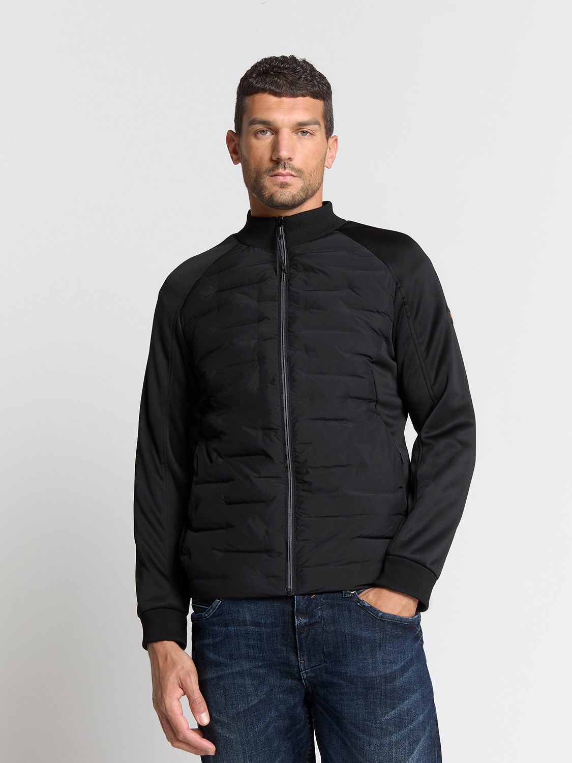No Excess Steppjacke »No Excess Allwetterjacke Jacket Short Fit Sealed Knitted Mix«