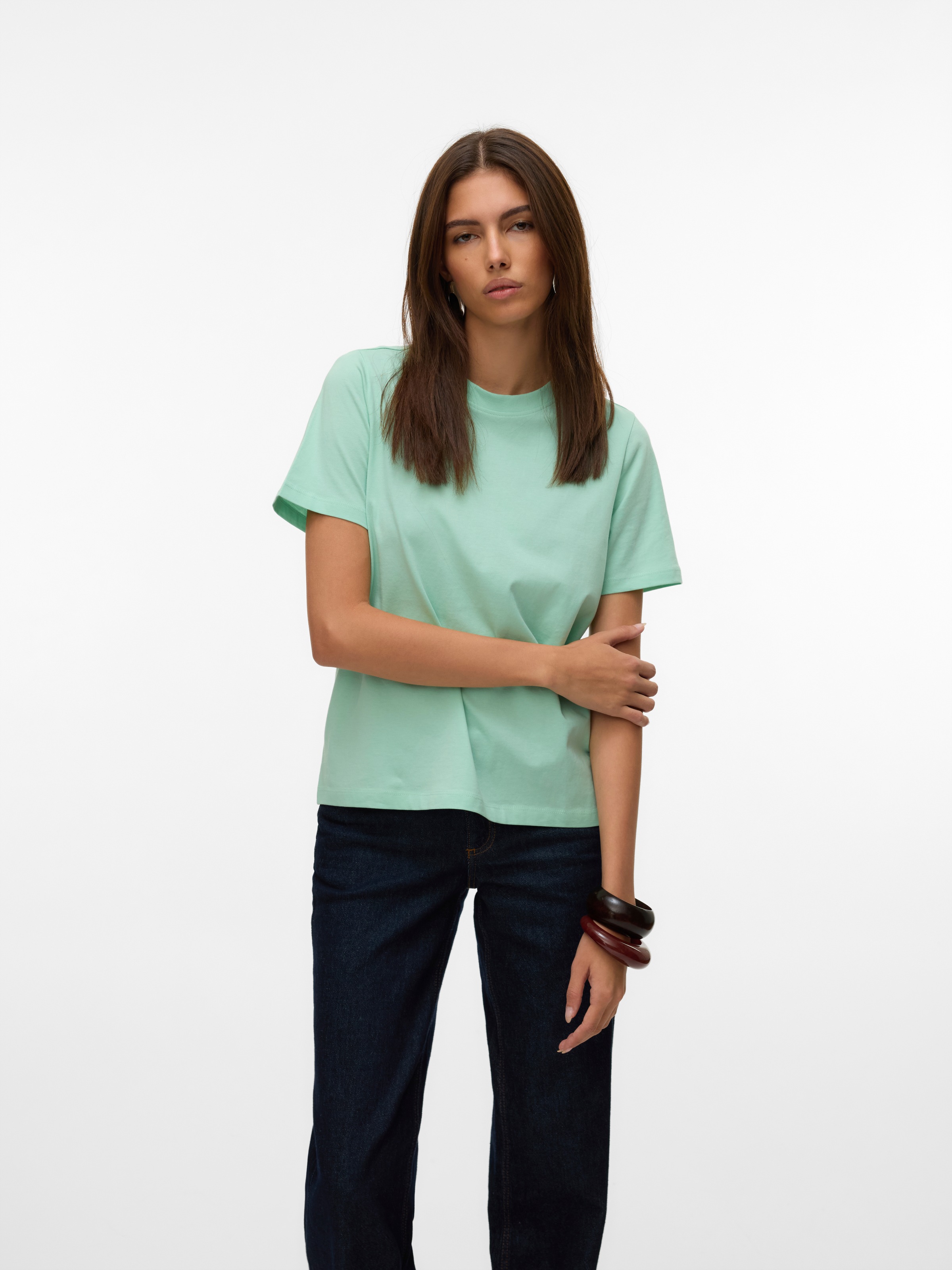 Vero Moda Kurzarmshirt »VMPAULINA SS T-SHIRT GA JRS NOOS«
