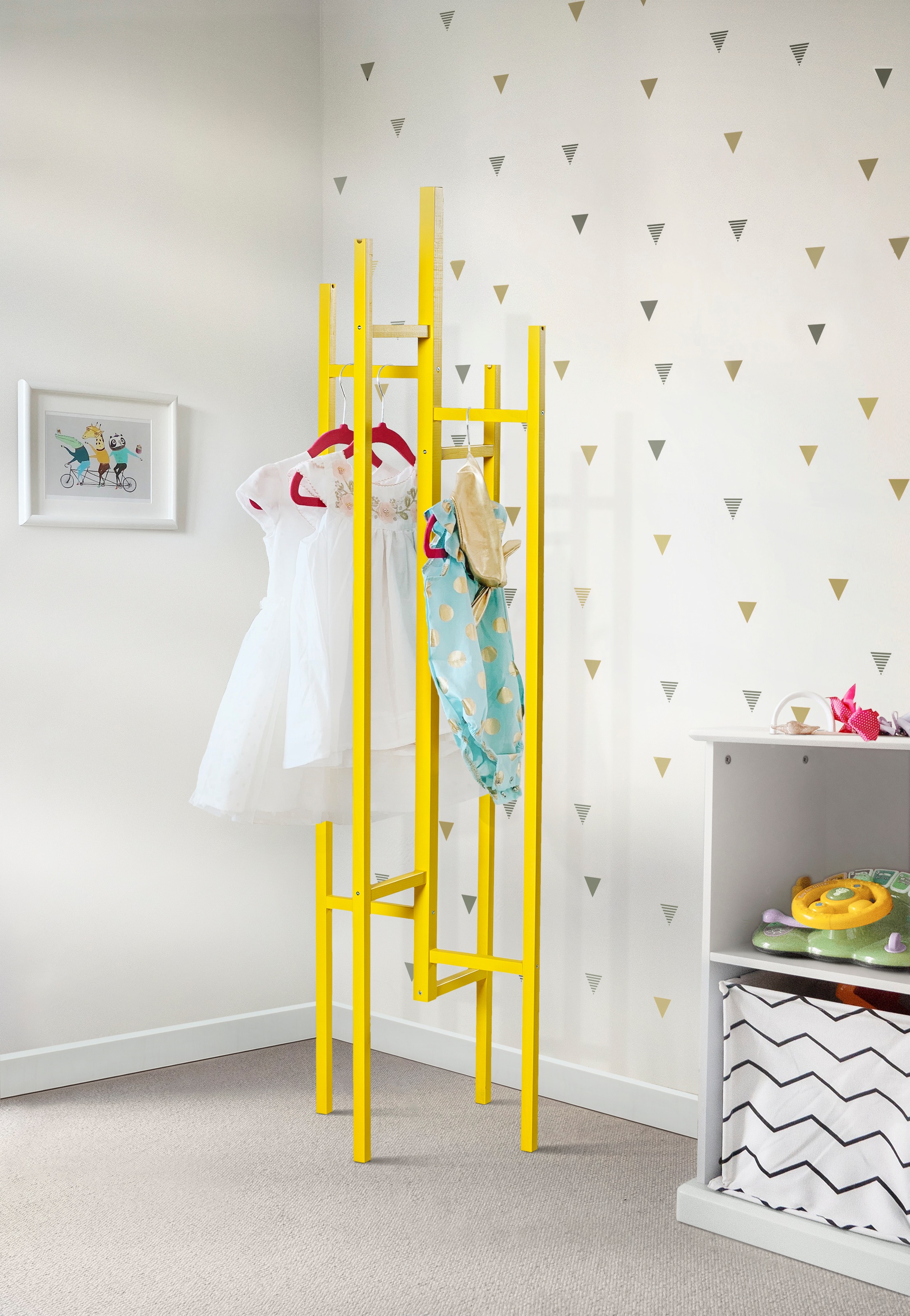 andas Garderobenständer im skandinavian Design, aus keilverzinkter massiver günstig online kaufen