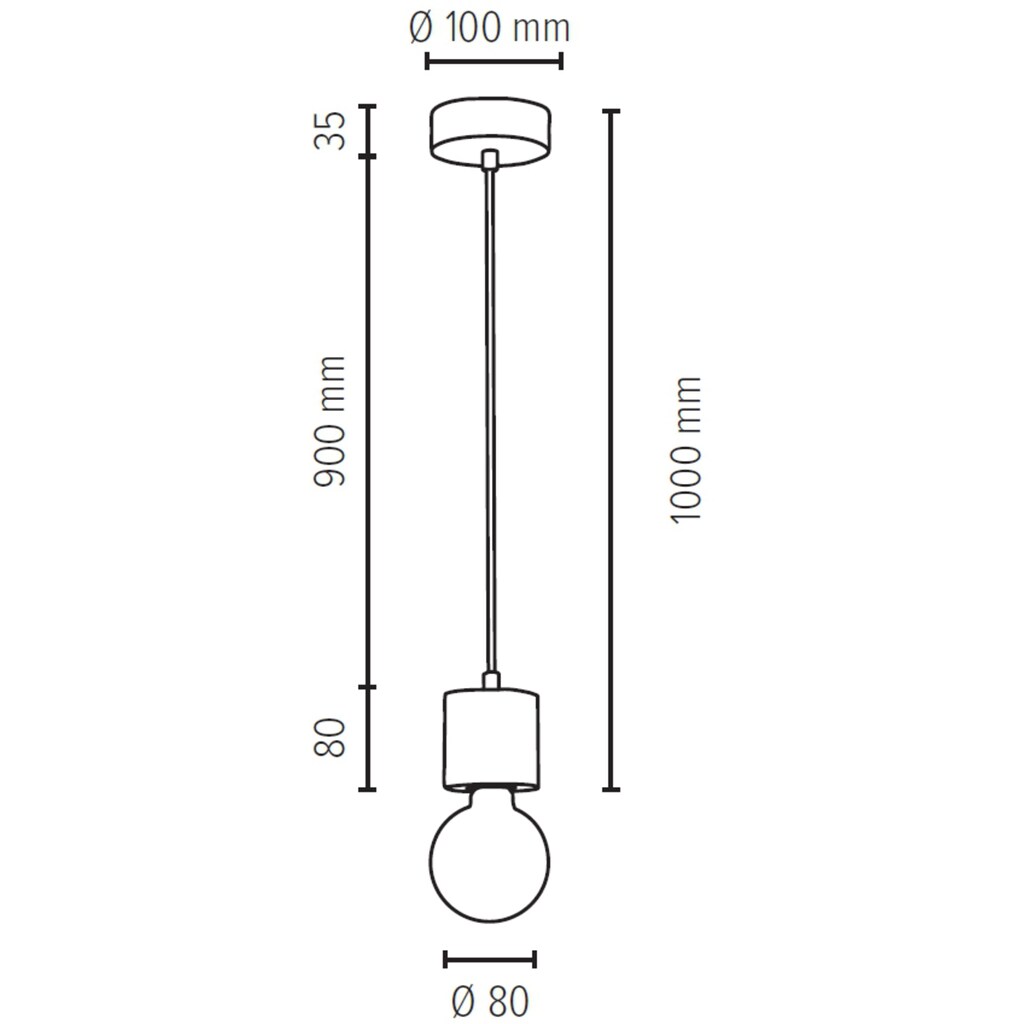 SPOT Light Pendelleuchte »PINO«, 1 flammig-flammig