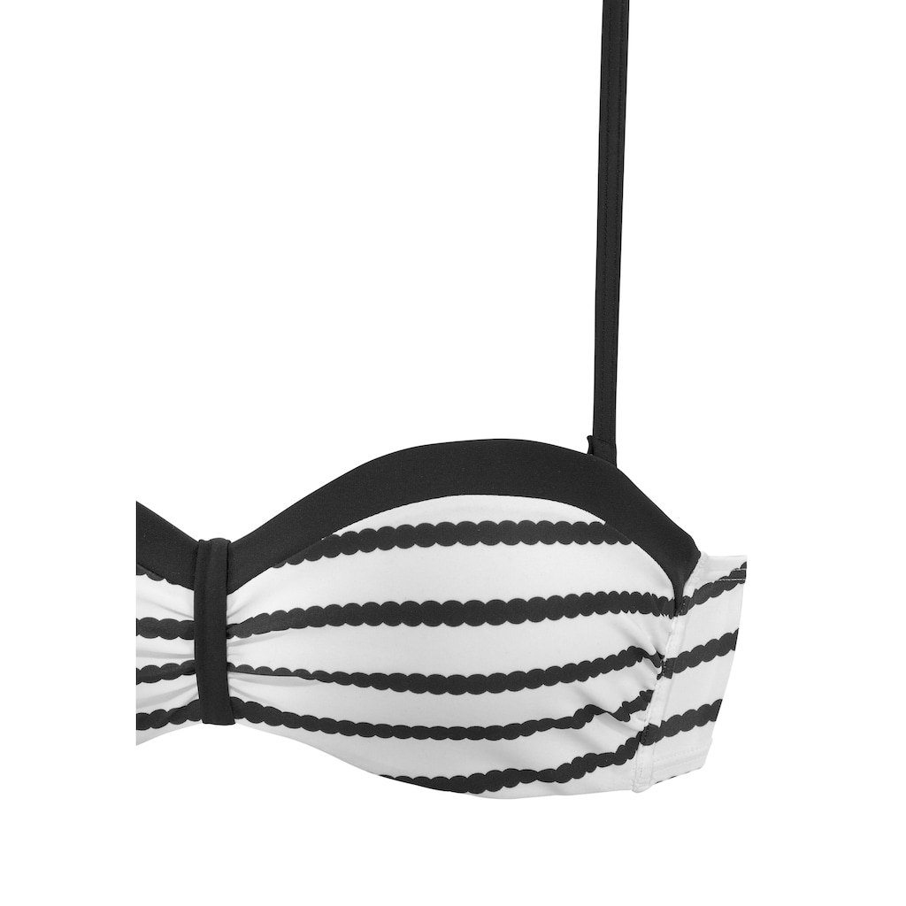 LASCANA Bügel-Bandeau-Bikini, mit Trägervarianten
