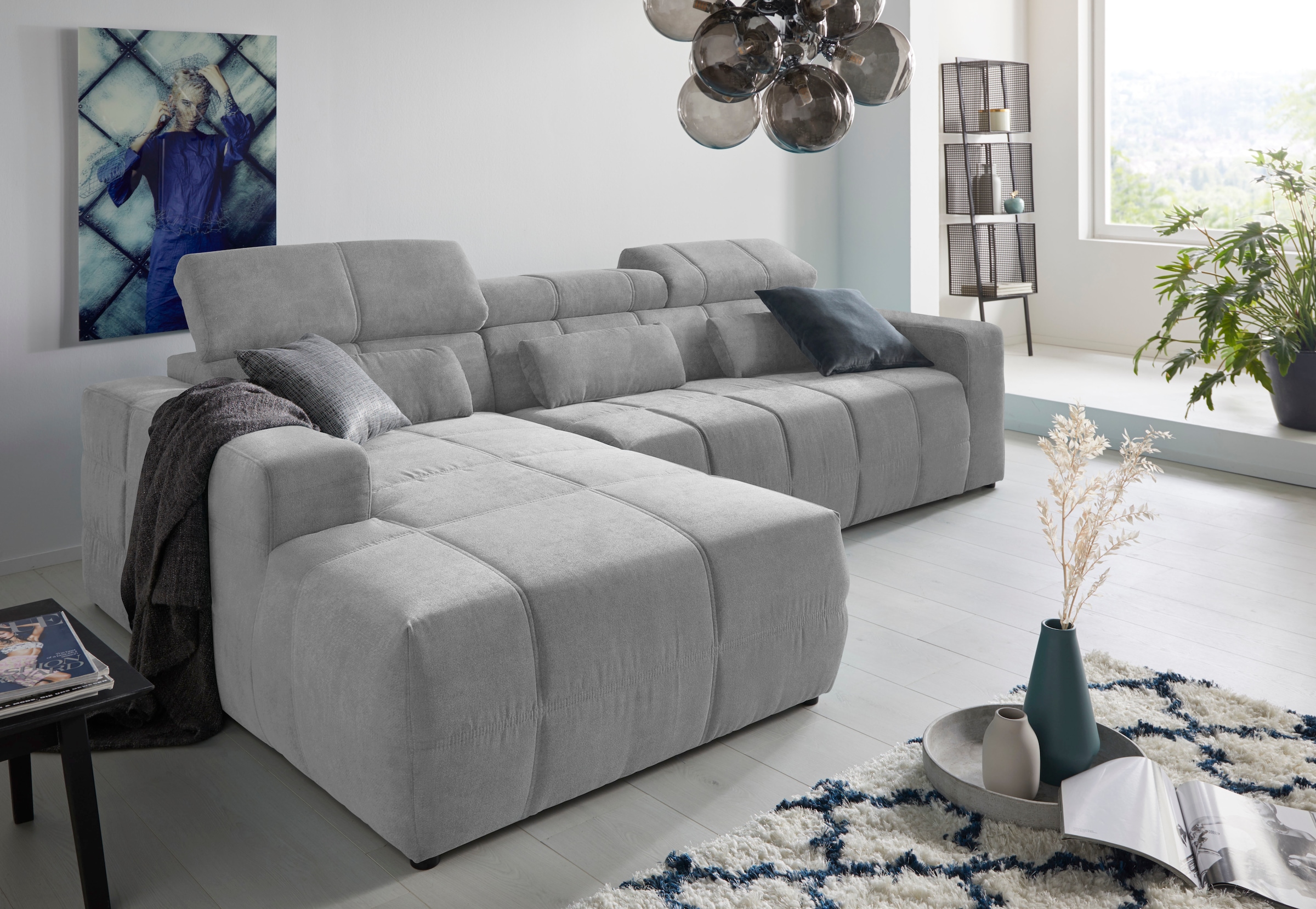 DOMO collection Ecksofa »Brandon große Ausführung B/T/H: 289/177/80 cm, auc günstig online kaufen