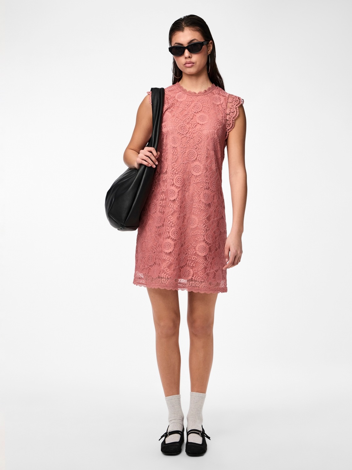 pieces Spitzenkleid »PCOLLINE SL LACE DRESS NOOS«