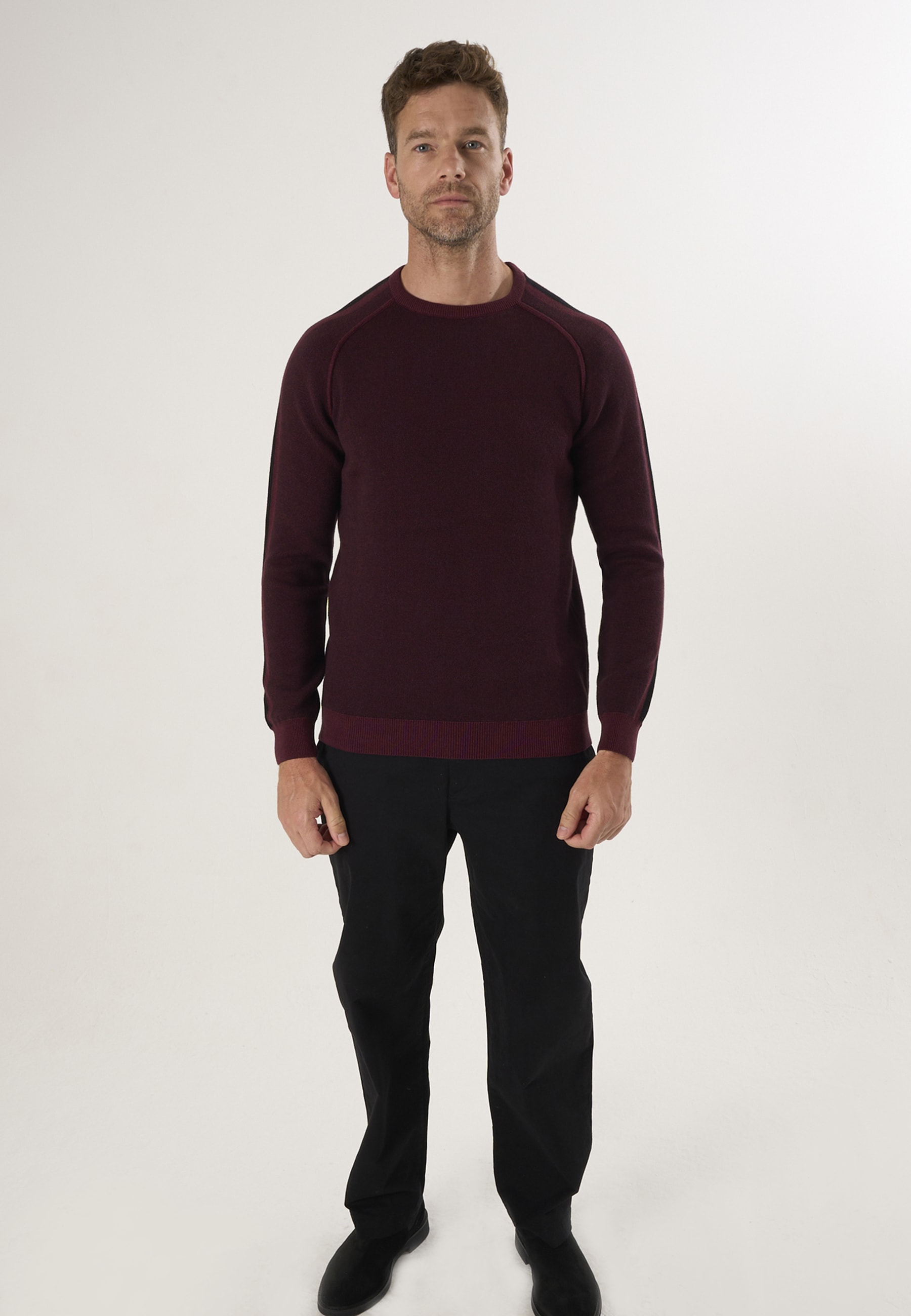 Felix Hardy Rundhalspullover »Basic-Pullover mit Rundhalsausschnitt«