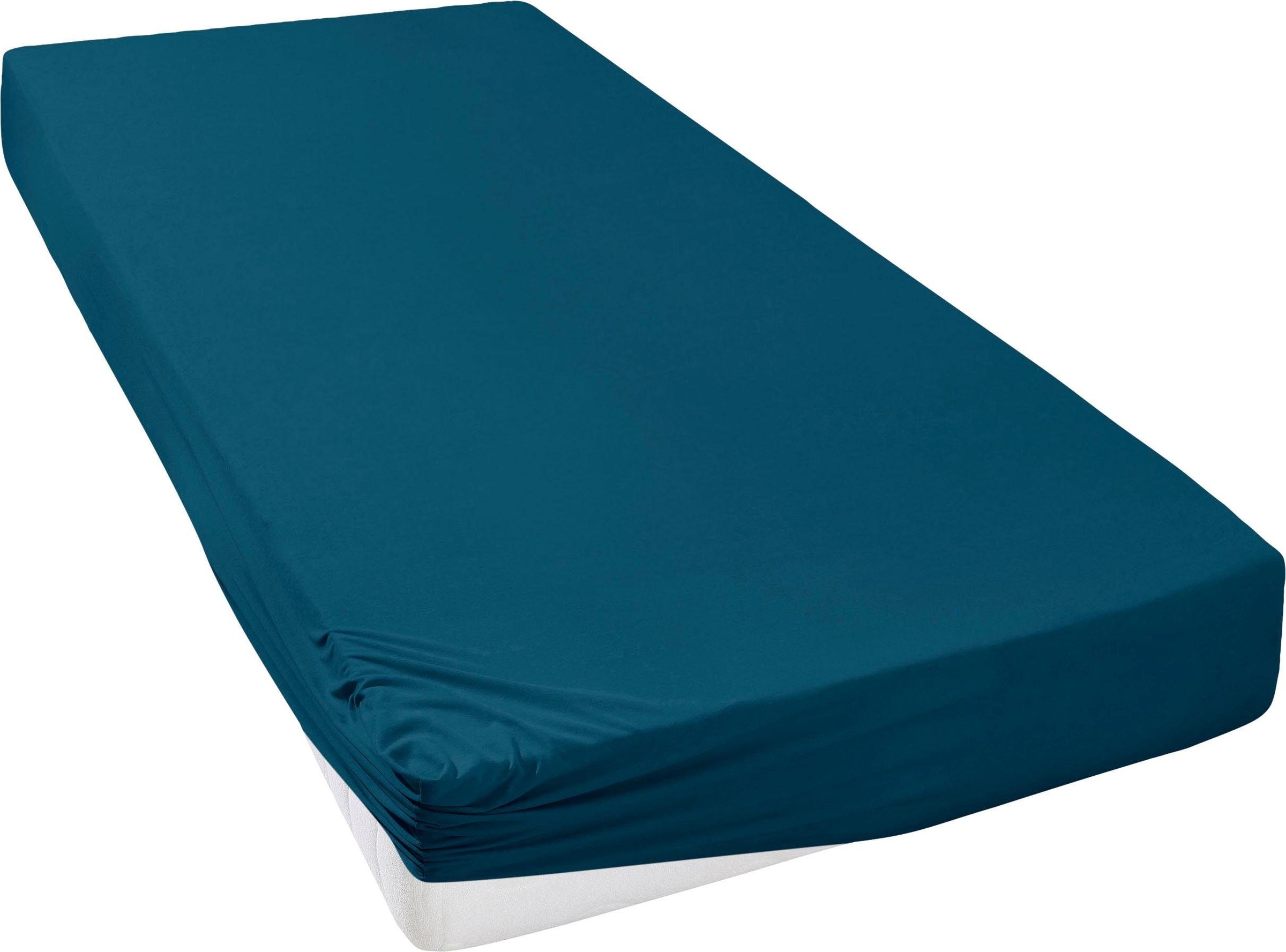 Leonique Spannbettlaken »Malia in Gr. 90x200, 140x200 oder 180x200 cm«, aus günstig online kaufen