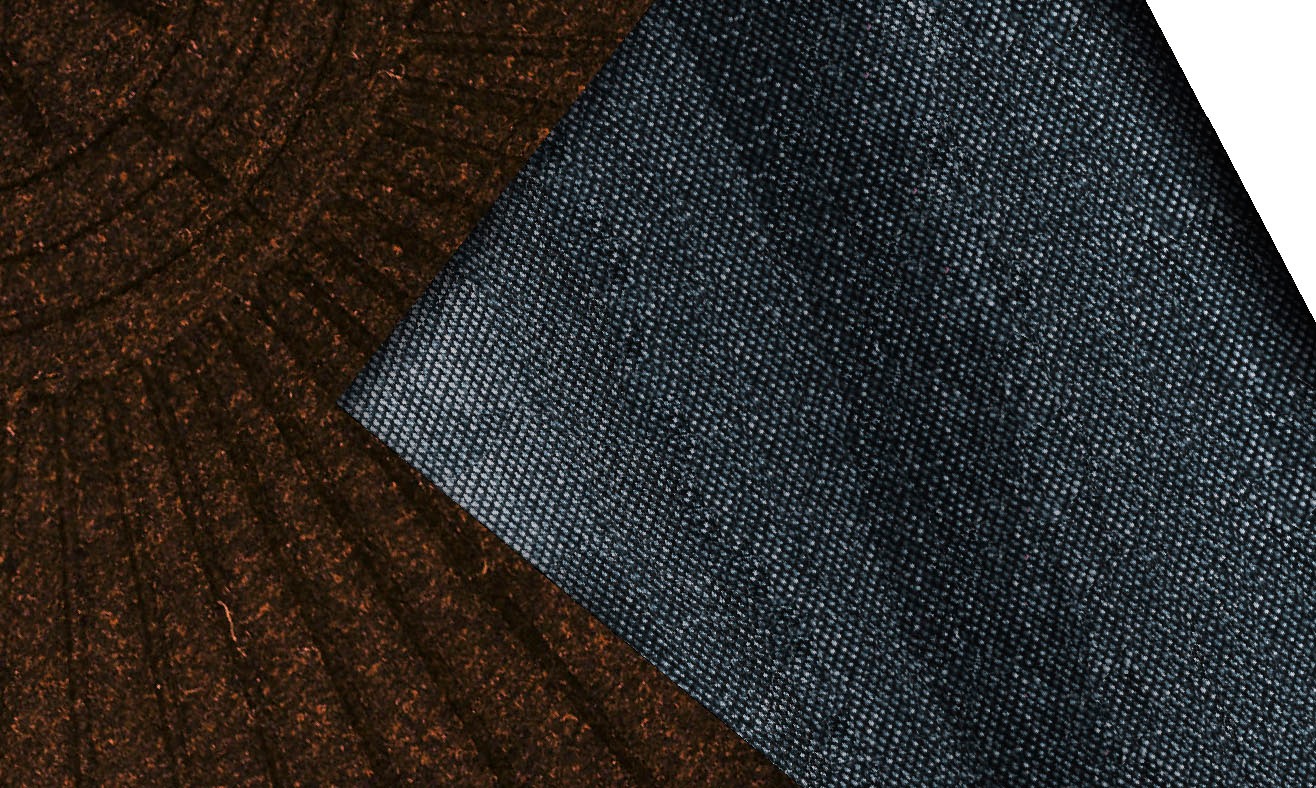 wash+dry by Kleen-Tex Fußmatte »DUNE Halfmoon dark brown«, halbrund, 8 mm Höhe, Schmutzfangmatte, rutschhemmend, In- und Outdoor geeignet, waschbar