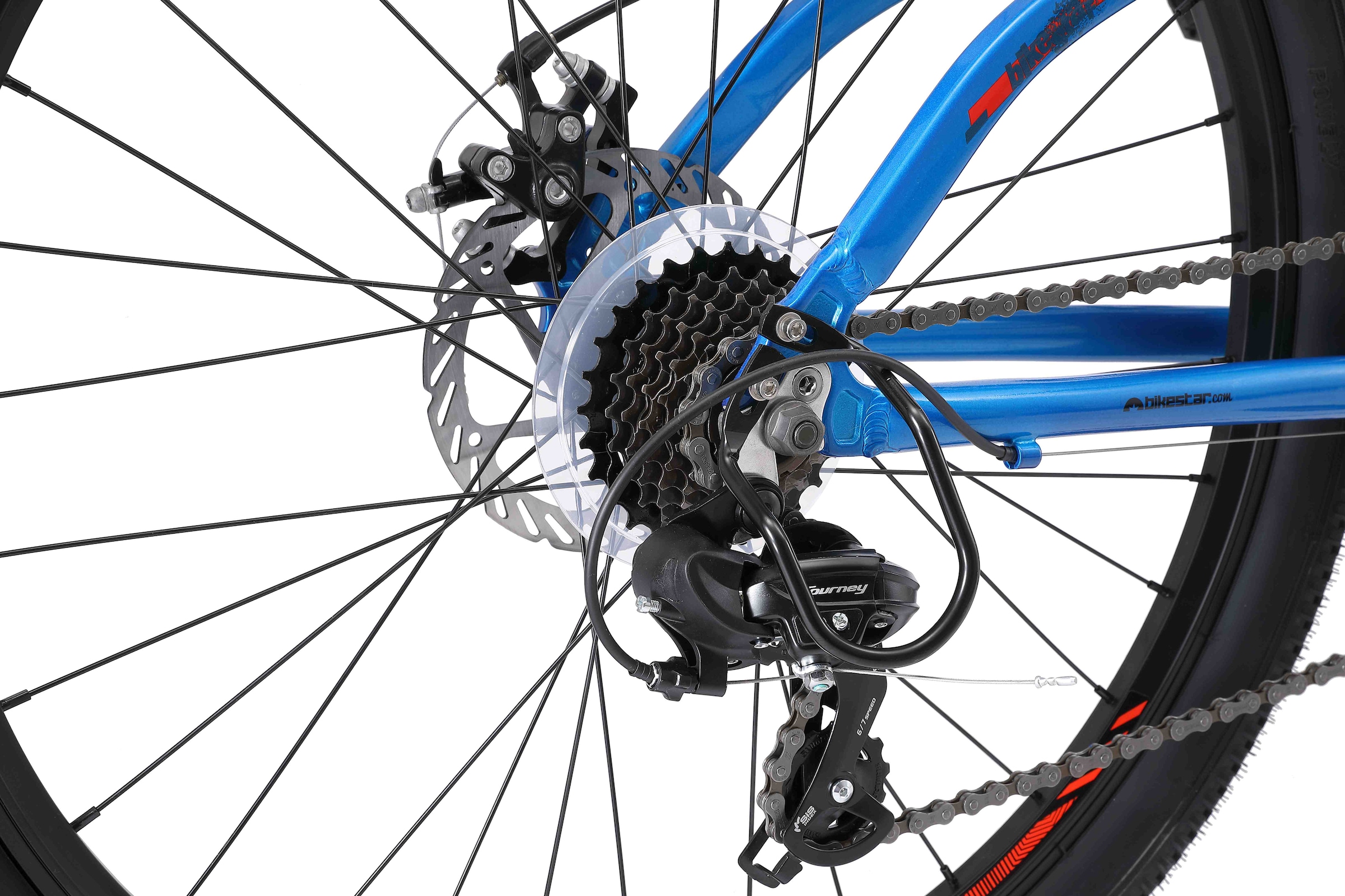 Bikestar Mountainbike 21 Gang Shimano RD-TY300 Schaltwerk Kettenschaltung für Damen und Herren, Kettenschaltung