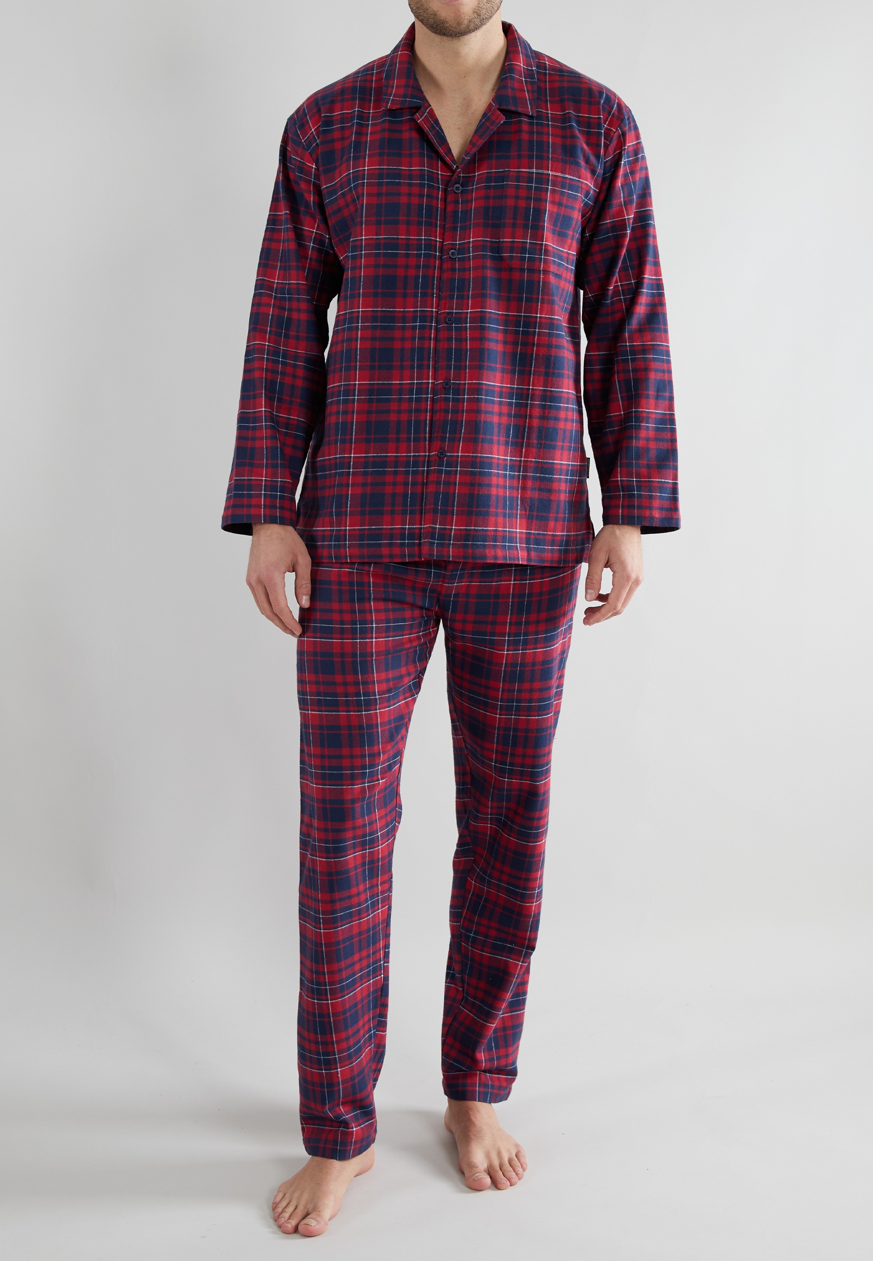 TOM TAILOR Pyjama, (2 tlg.), mit klassischem Karo-Muster