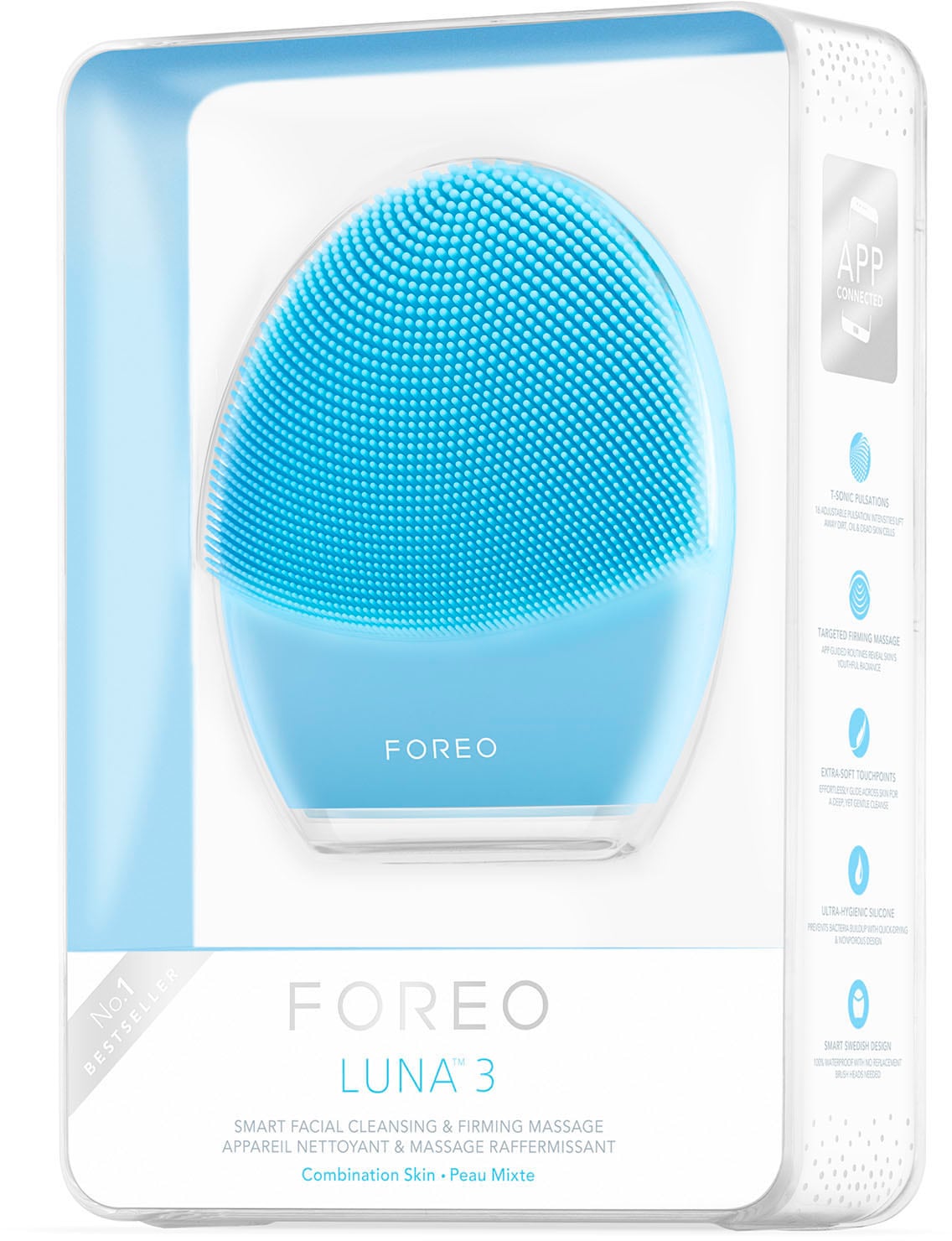 5. Bild von FOREO Elektrische Gesichtsreinigungsbürste »LUNA 3«, für Mischhaut