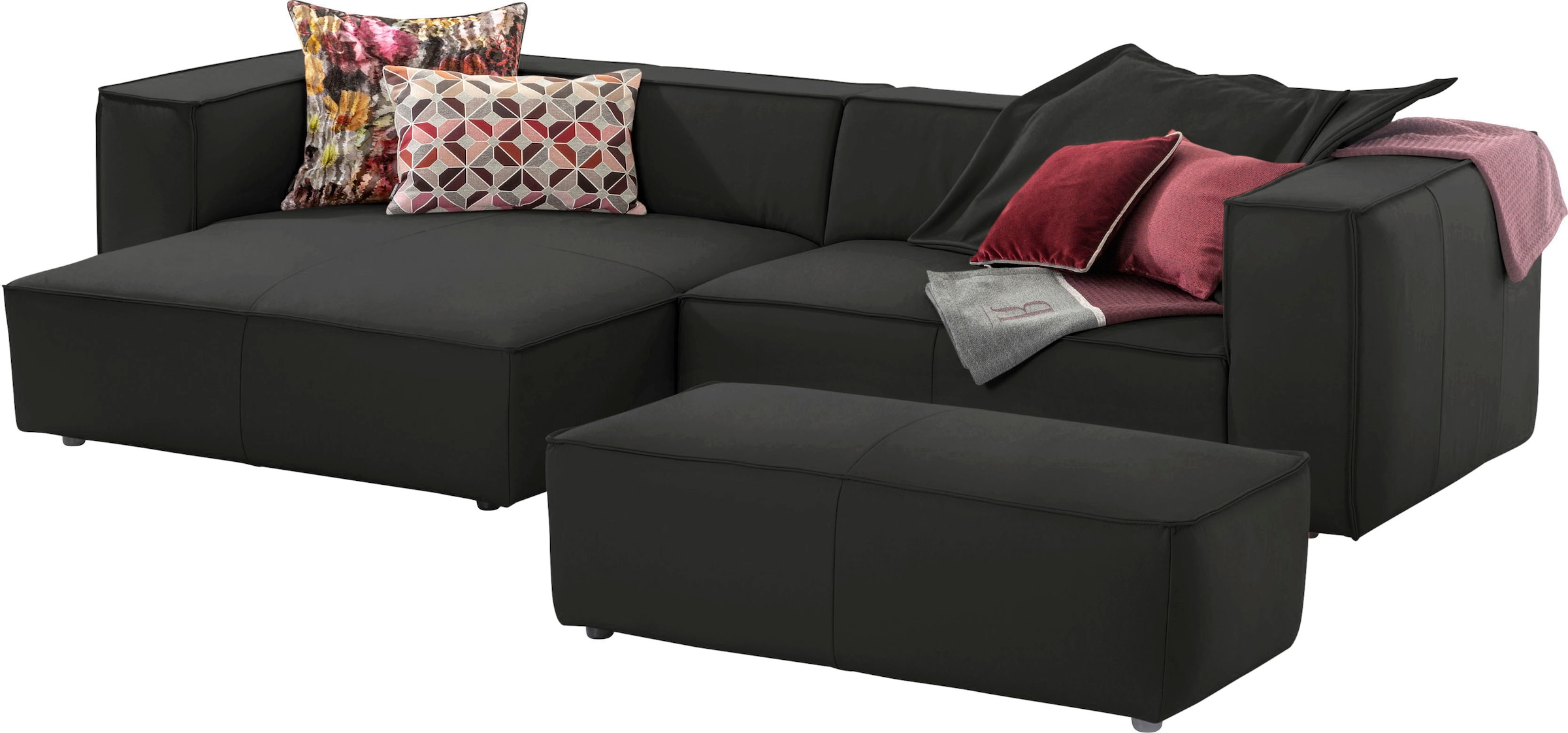 W.SCHILLIG Ecksofa "around-the-block, modern und elegant, bequem, L-Form", günstig online kaufen