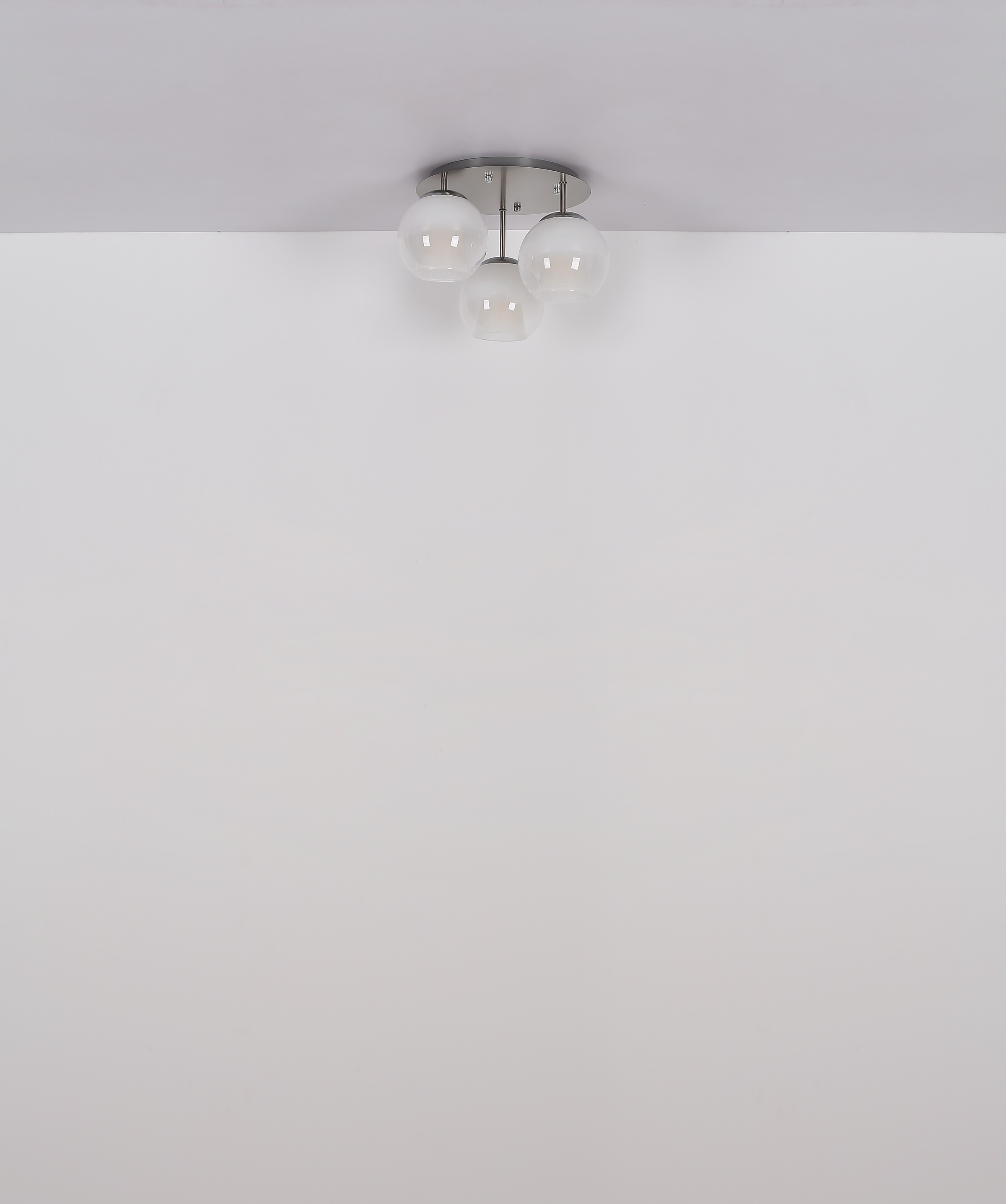 GLOBO LIGHTING Deckenleuchte »BARRY«, Leuchtmittel E27 | ohne Leuchtmittel, Deckenlampe/Glaskugeln/Glas rauchfarben/Wohnbereich