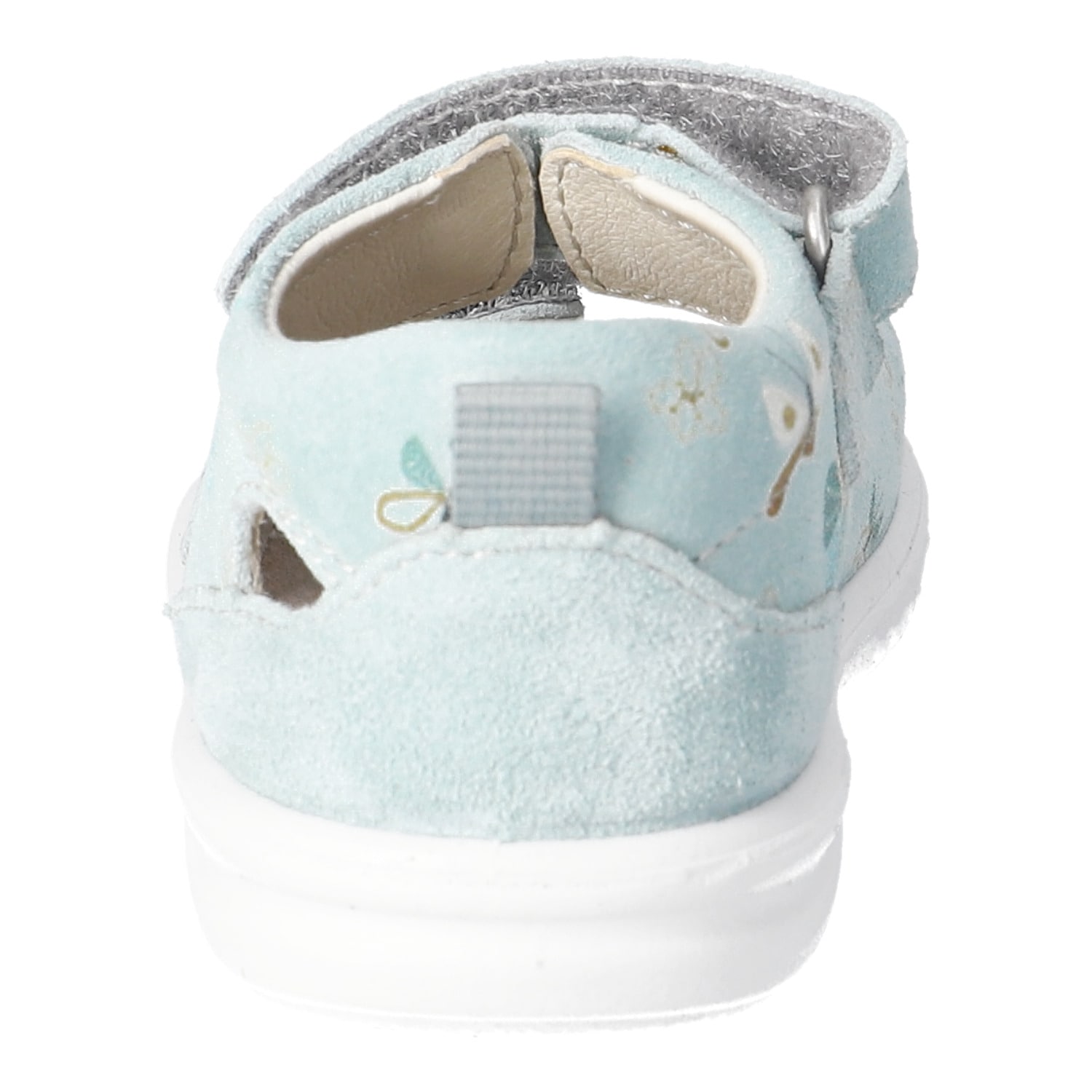 PEPINO by RICOSTA Lauflernschuh »Banu WMS: mittel«  Sandalette mit Klett und Animal Print, Größenschablone zum Download