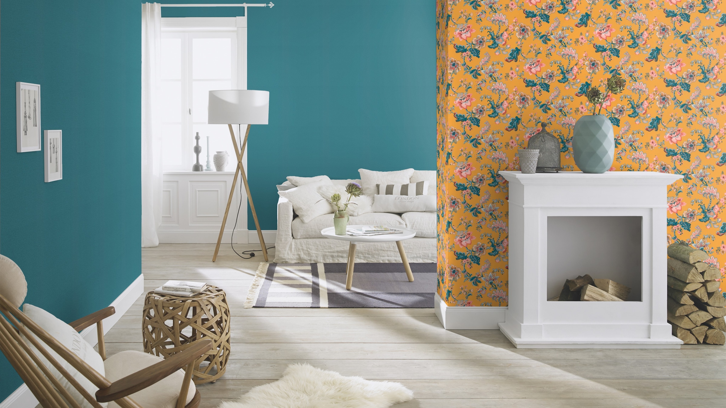 Rasch Vliestapete »Sophia« geblümt glatt