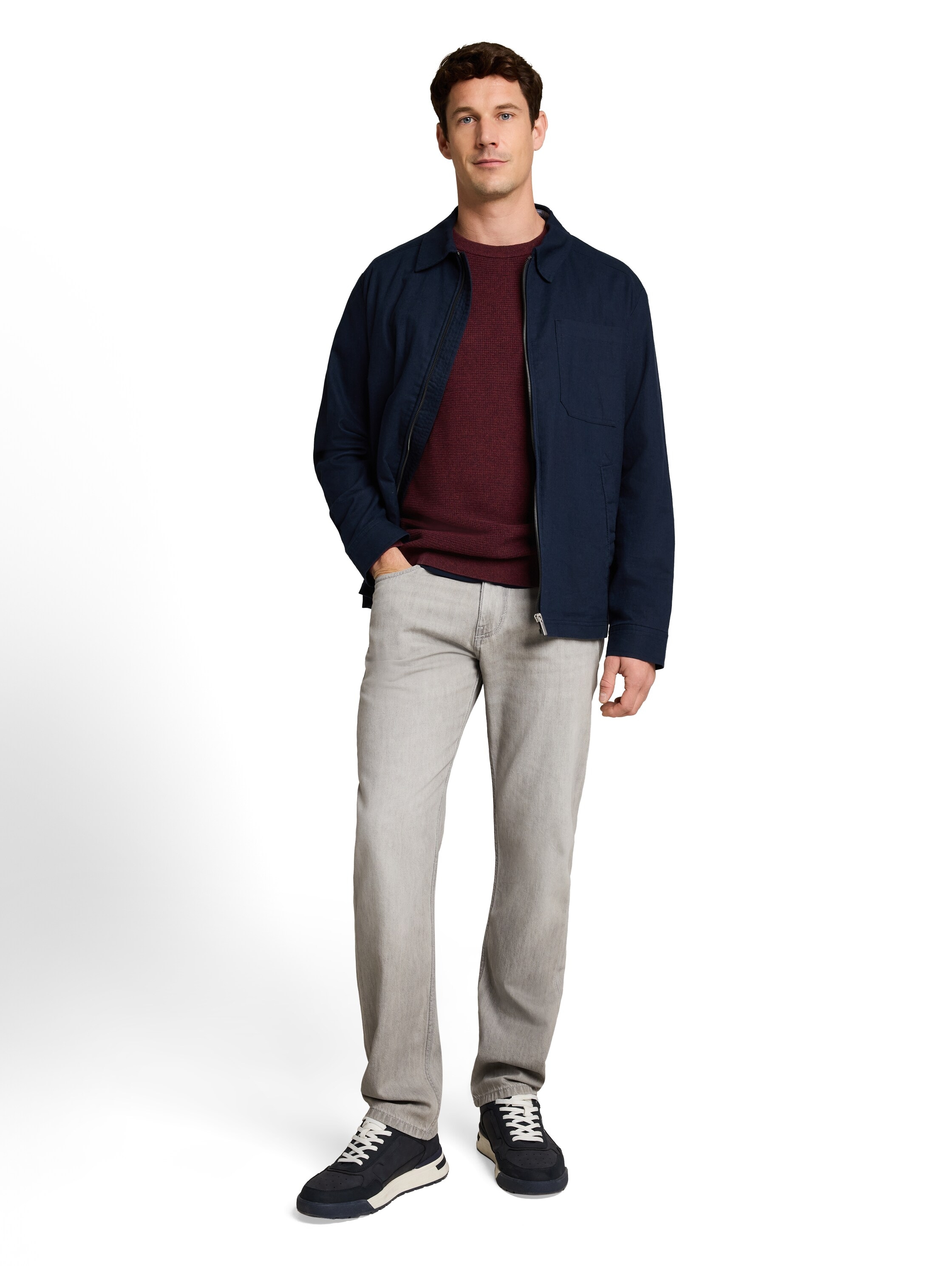 TOM TAILOR Strickpullover aus weicher Baumwolle - Rundhals