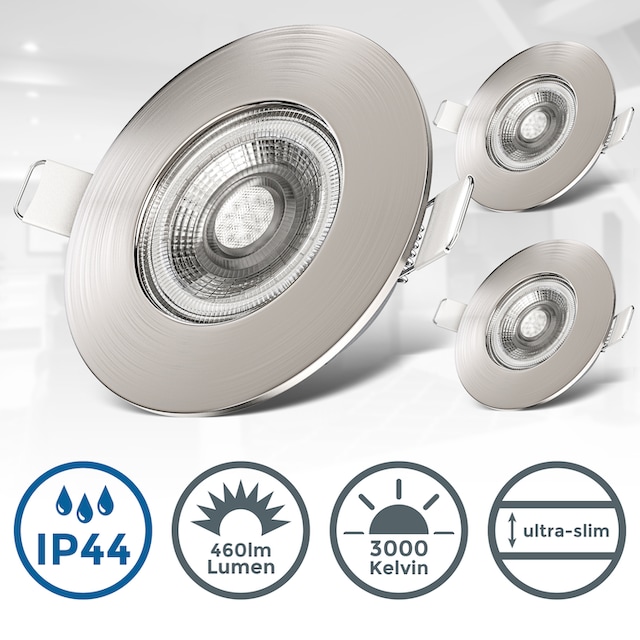Spots B.K.Licht Lampe 3 flammig-flammig, IP44 LED Deckenspots Einbauleuchte, LED Einbaustrahler ultraflach Bad online bestellen