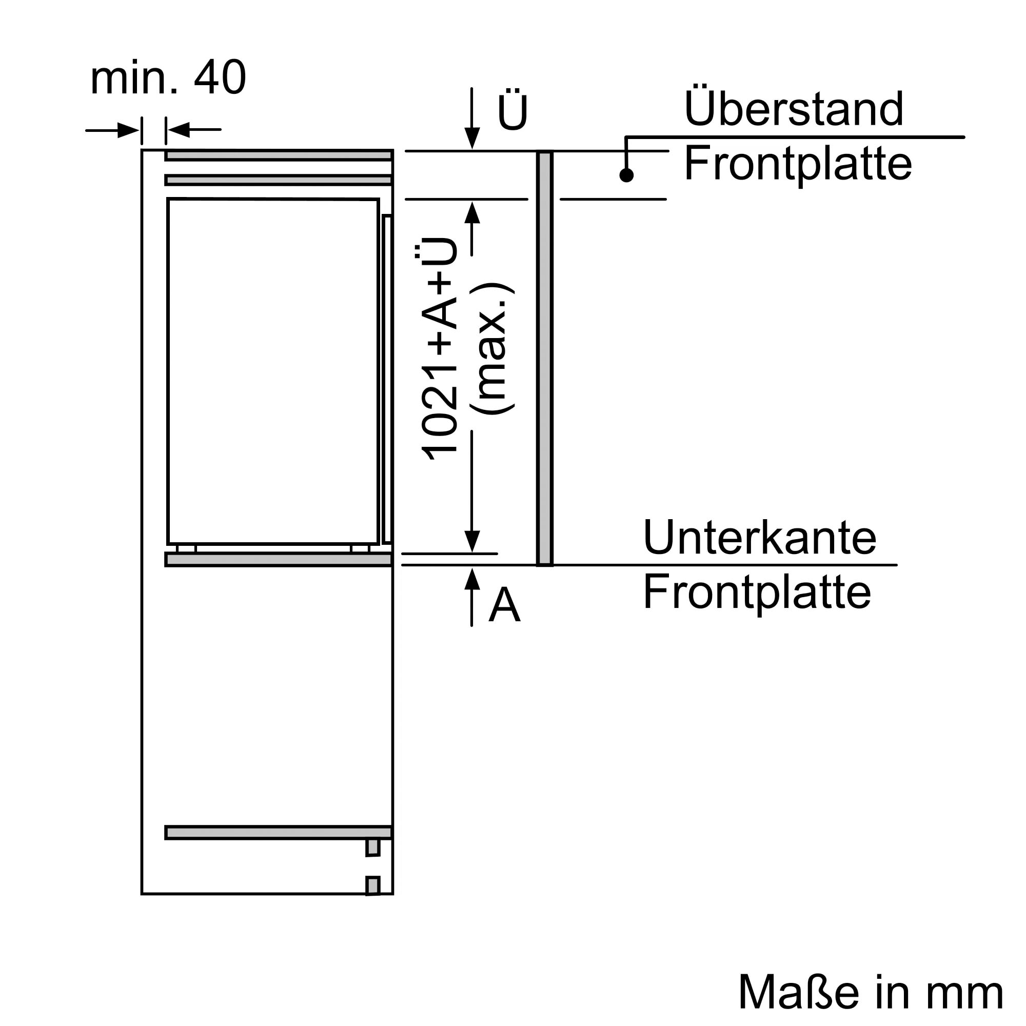 6. Bild von BOSCH Einbaukühlschrank »KIR31ADD1«, KIR31ADD1, 102,1 cm hoch, 55,8 cm breit