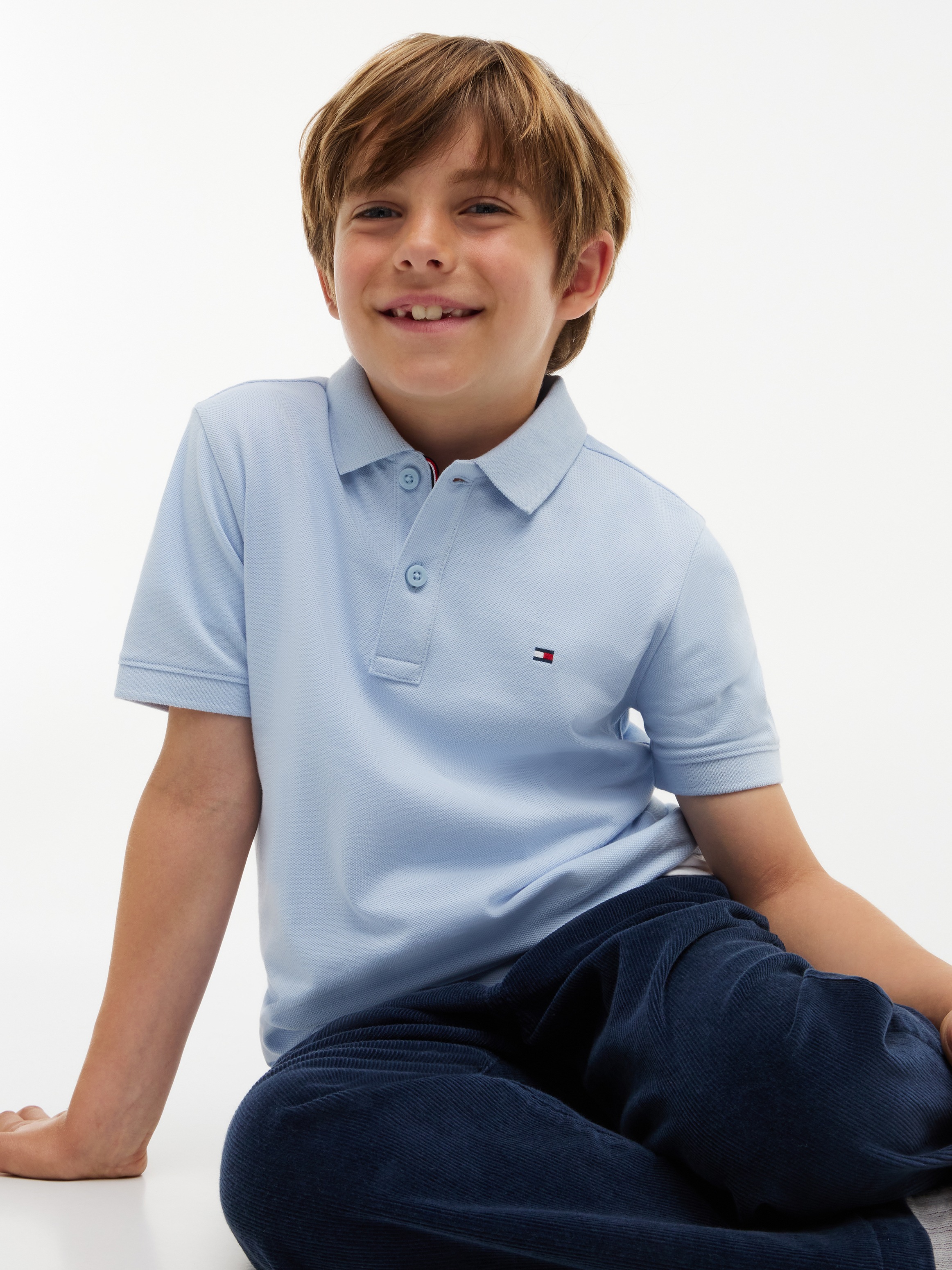 Tommy Hilfiger Poloshirt »FLAG POLO S/S« mit Logostickerei