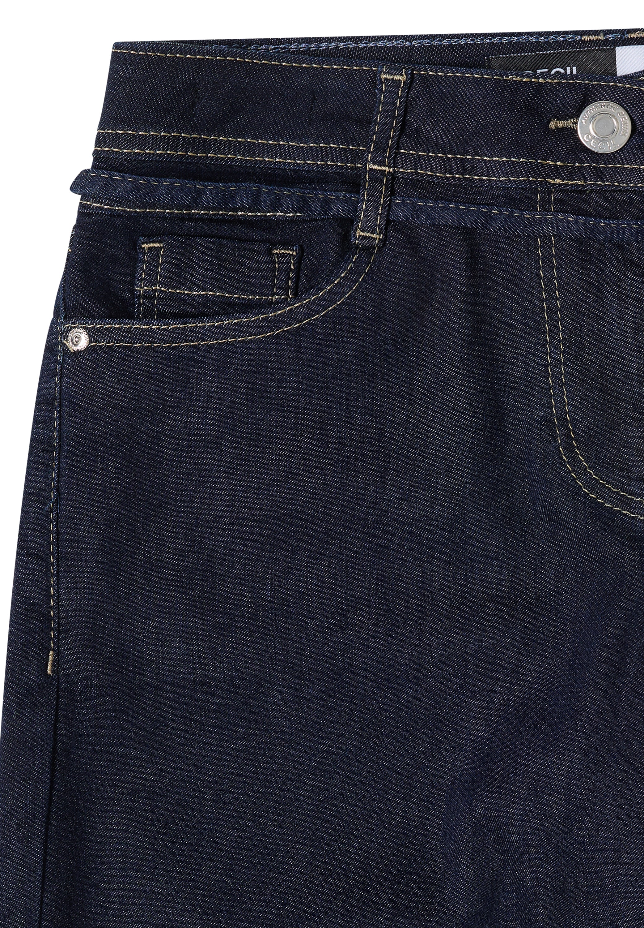 Cecil Loose-fit-Jeans »Style Neele« Wide Rinsed mit Stretch