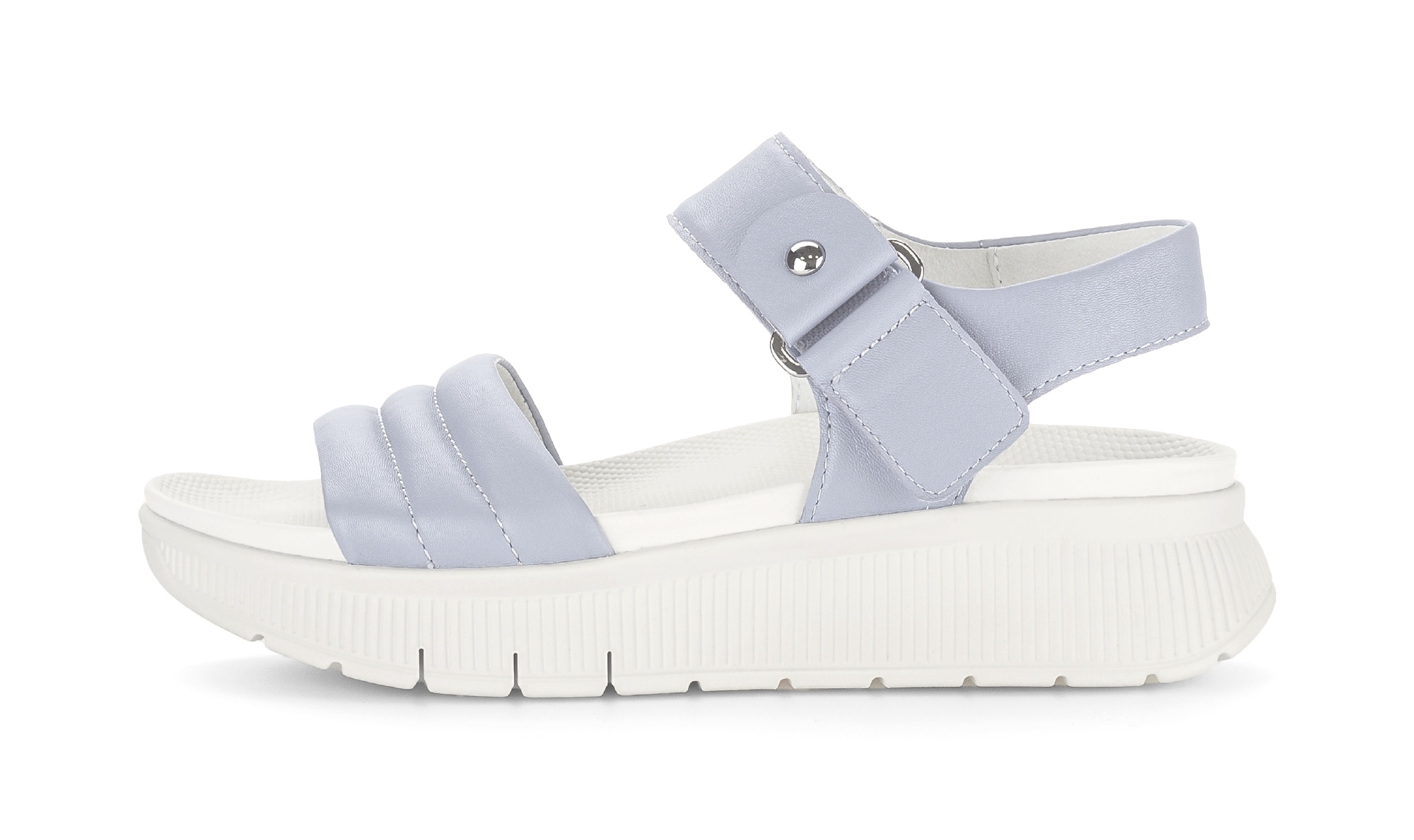 Gabor Riemchensandale  Plateau, Sandalette mit Ziernähten und Niete