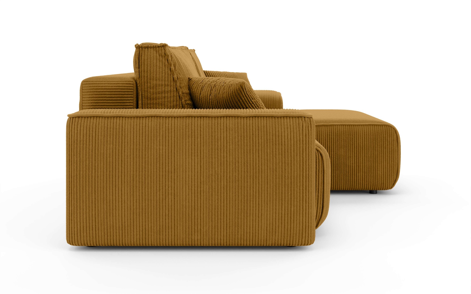 Home affaire Ecksofa »Santenay mit Bettfunktion und Bettkasten, Maße: B/T/H 266/164/90 cm«, L-Form mit Wellenfederung, Schlaffläche: 140x213 cm, auch in Cord