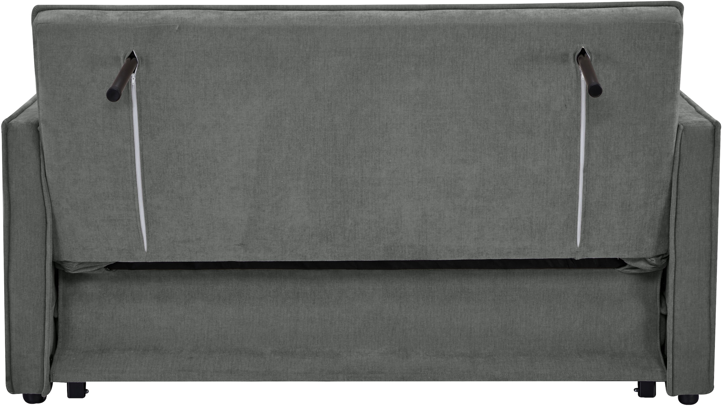 OTTO home Schlafsofa »STEFFO, 159 cm, 2-Sitzer, mit verstellbarer Rückenlehne« Klappmechanismus, Feinstruktur-Bezug, natürliche Farben