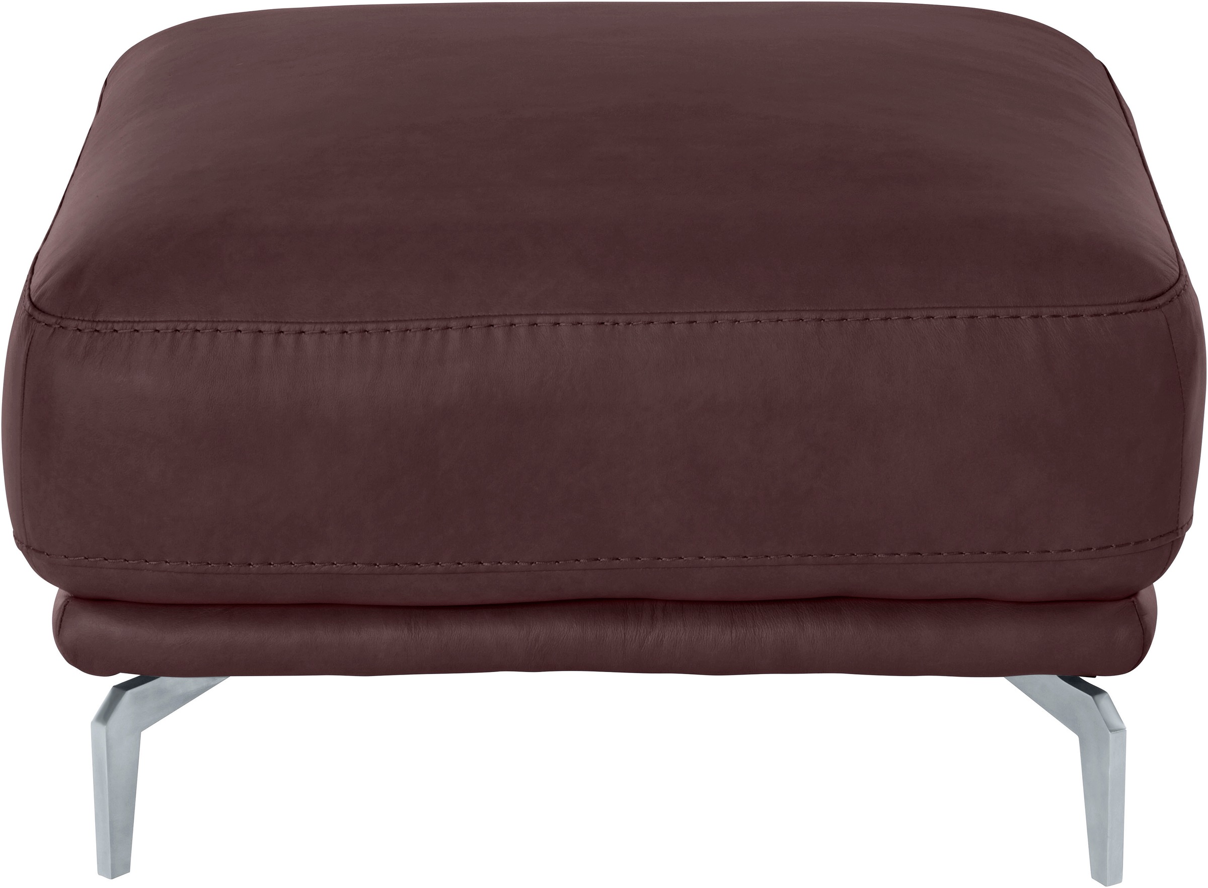 W.SCHILLIG Hocker »montanaa«, mit Metallfüßen in Silber matt, Breite 71 cm