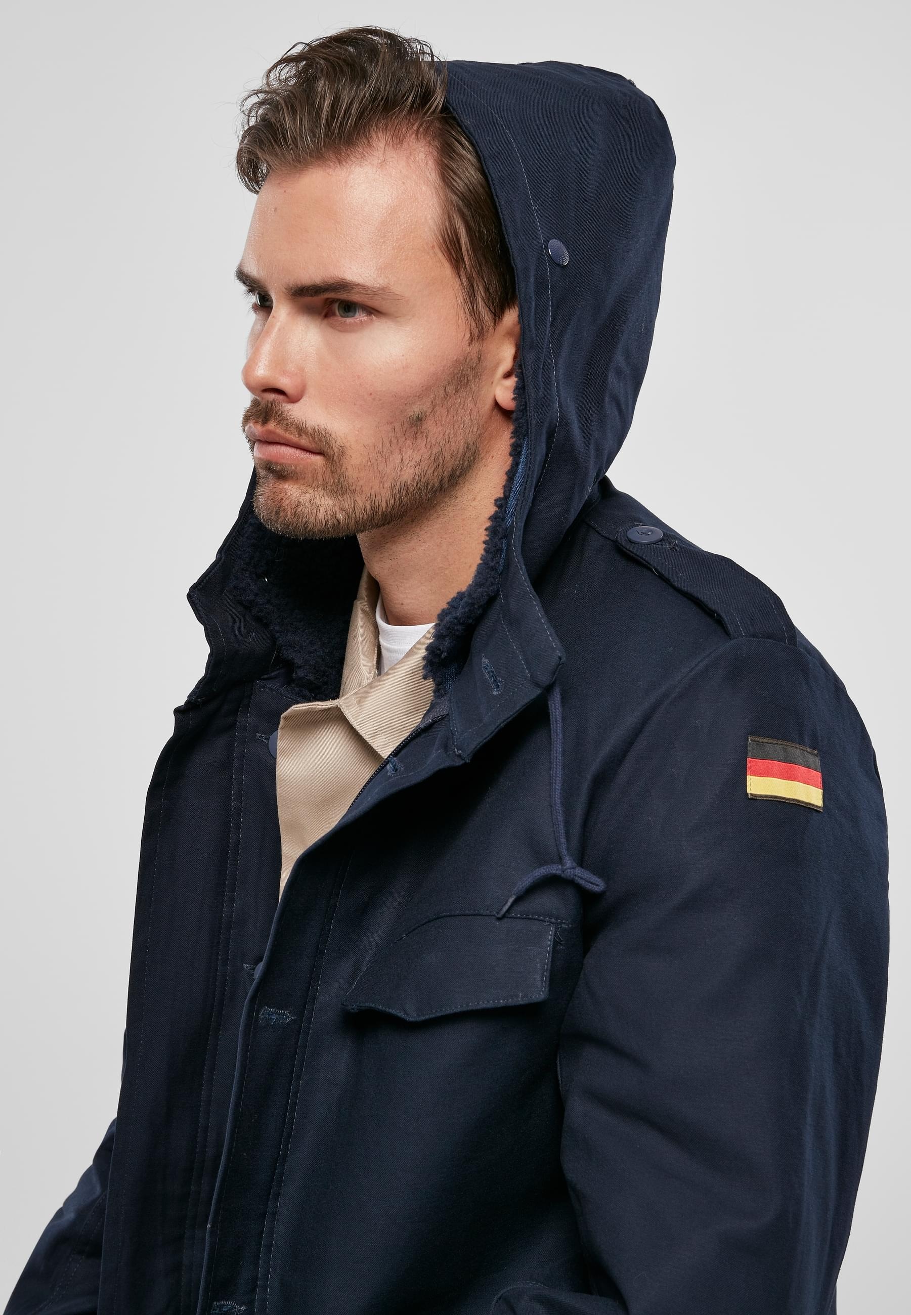 Brandit Allwetterjacke »Brandit Herren BW Flag Parka« 1 Stk. tlg. mit Kapuze