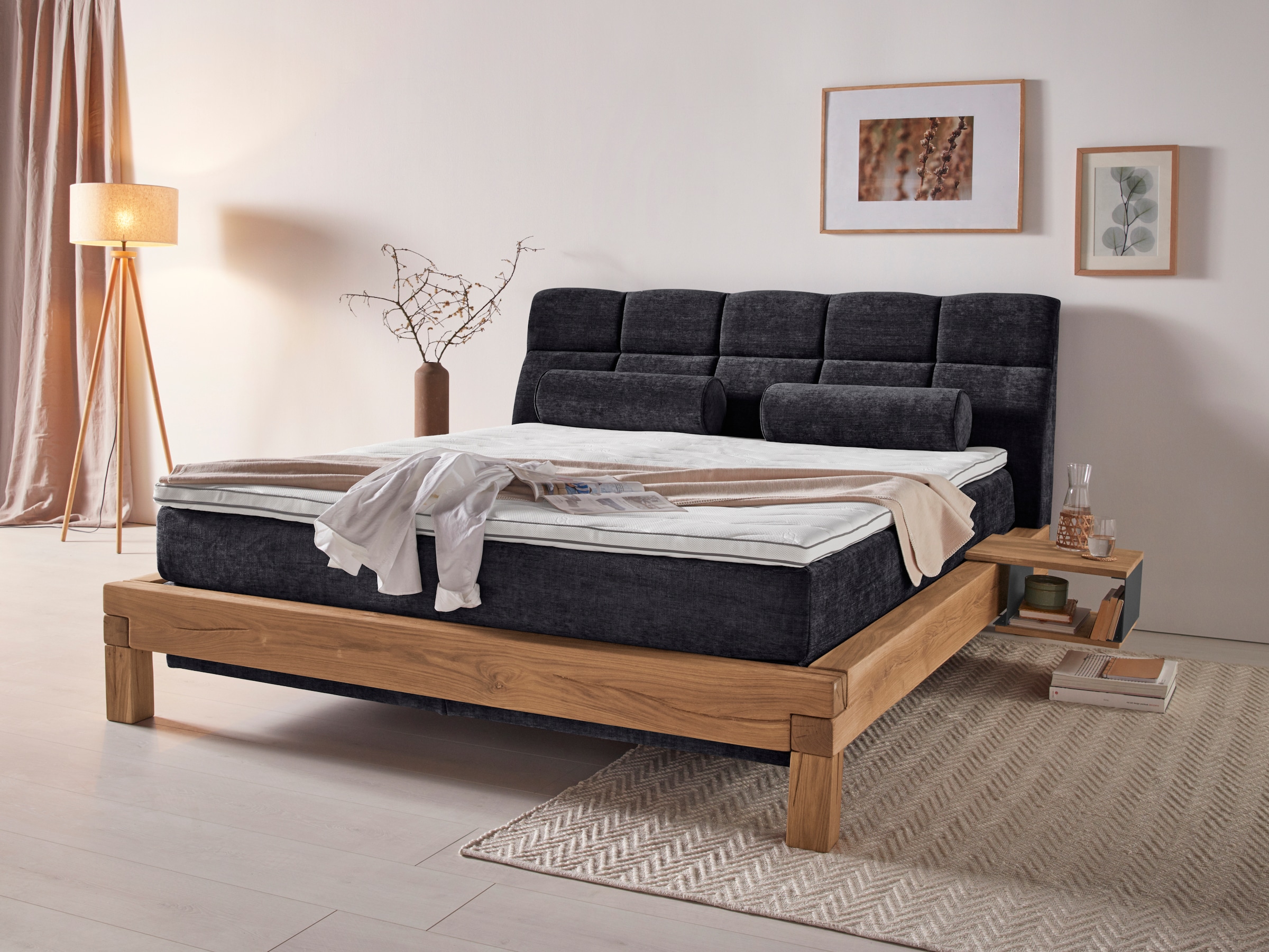 Home affaire Boxspringbett "Villads", Liegefläche: 180/200 cm, Inside-Boxsp günstig online kaufen