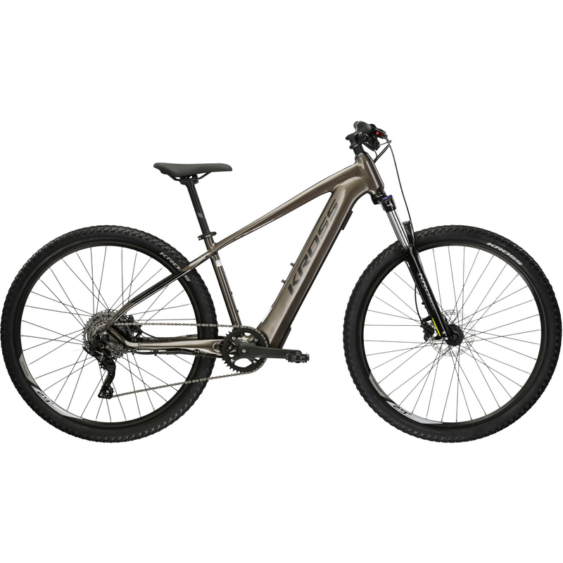 KROSS »E-MTB Hexagon Boost 2.0 29" braun« 8 Gang microSHIFT ACOLYTE M5180M Schaltwerk Kettenschaltung Heckmotor 250 W Pedelec, Elektrofahrrad für...