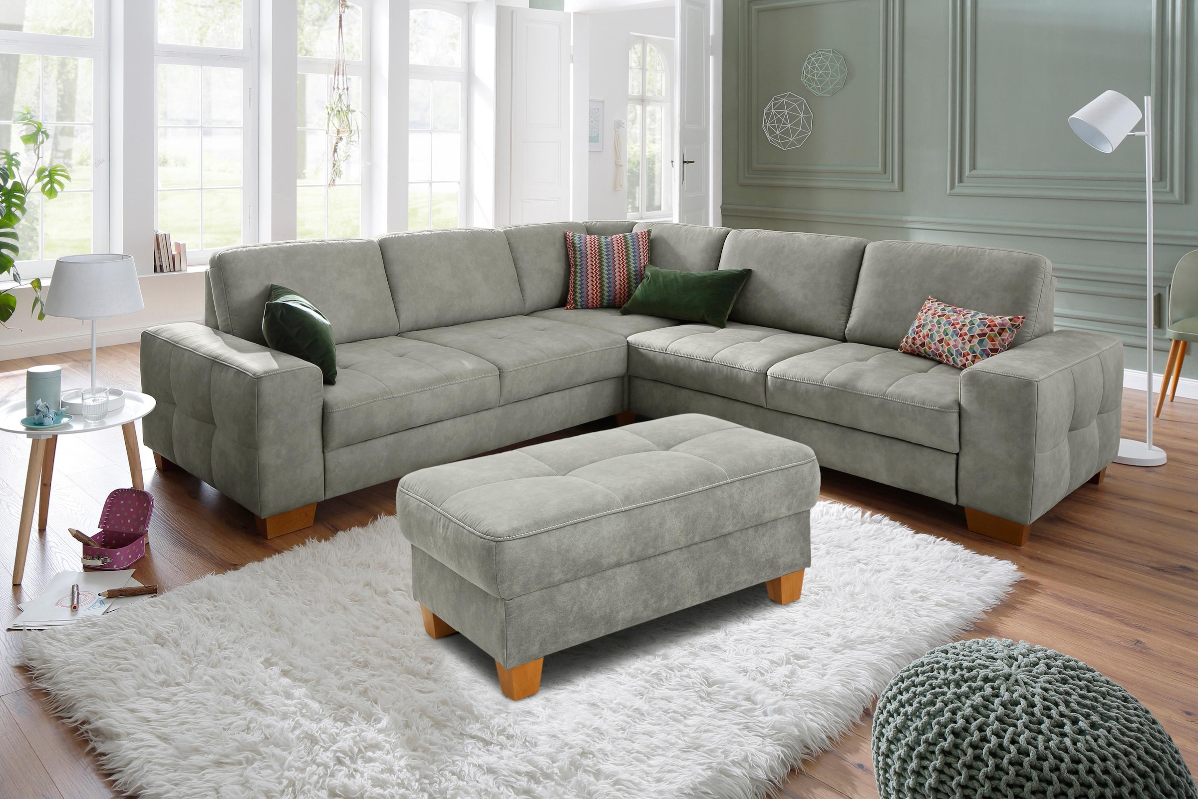 Home affaire Hocker »Puccini«, mit Kontrastnaht