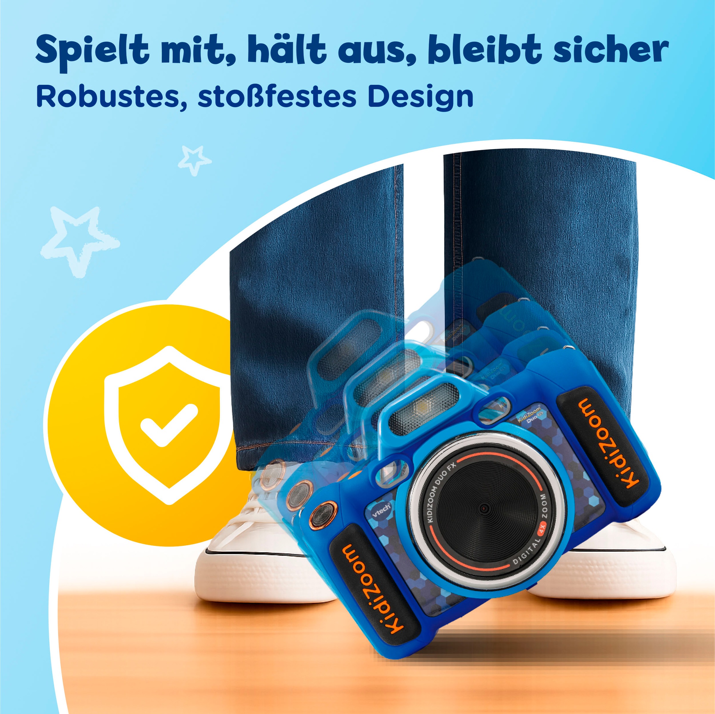 Vtech® Kinderkamera »KidiZoom Duo FX blau« , inkl. inkluisve Kopfhörer