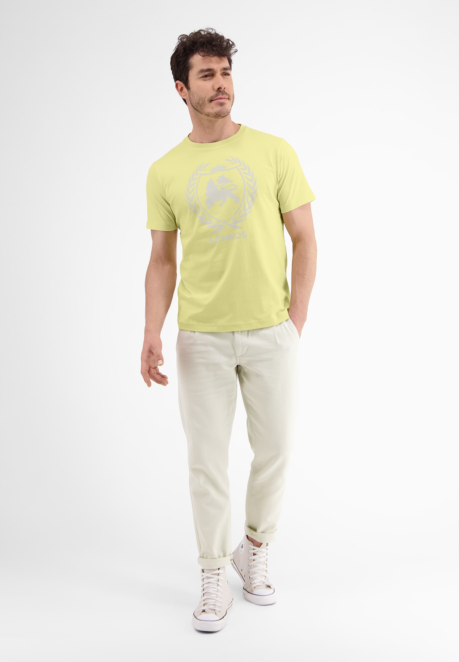 LERROS T-Shirt »LERROS T-Shirt, Logoprint«