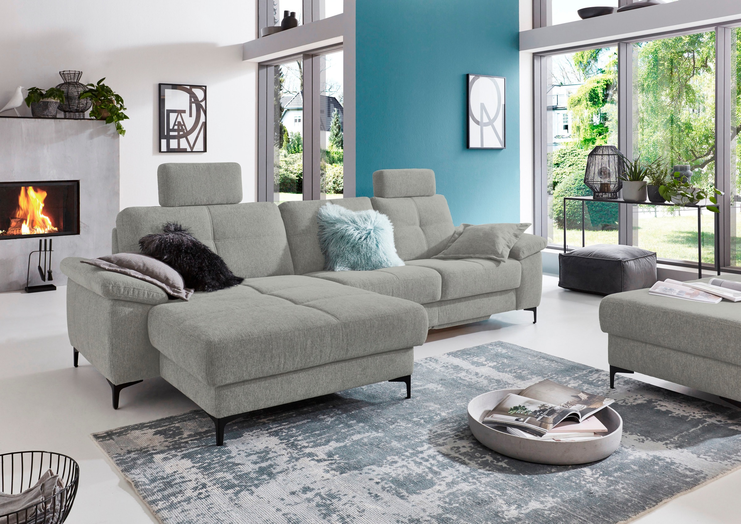 3C Carina Ecksofa »Burnaby bequem und modern, OTTOs Choice, L-Form« 2 Kopfs günstig online kaufen