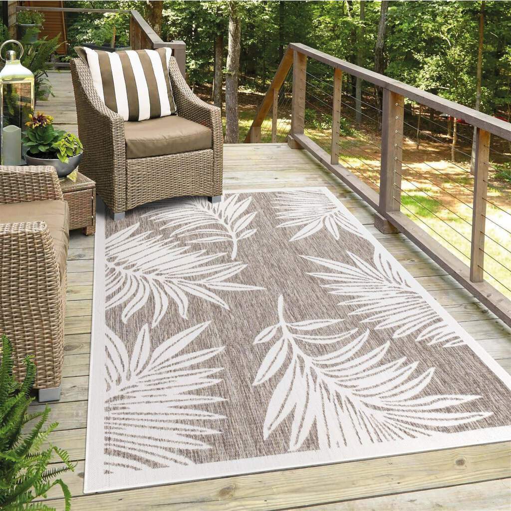 Carpet City Outdoorteppich »Outdoor 468«, rechteckig, 5 mm Höhe, Läufer, UV-beständig, Flachgewebe, auch quadratisch, In- und Outdoor