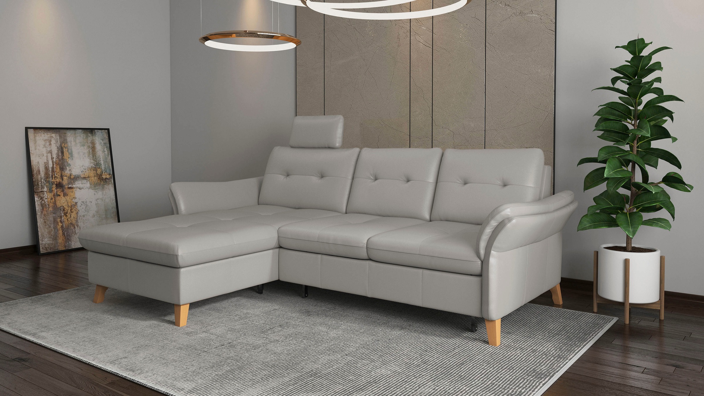 sit&more Ecksofa »Göteborg«, Sitztiefenverstellung und Federkern, wahlweise günstig online kaufen