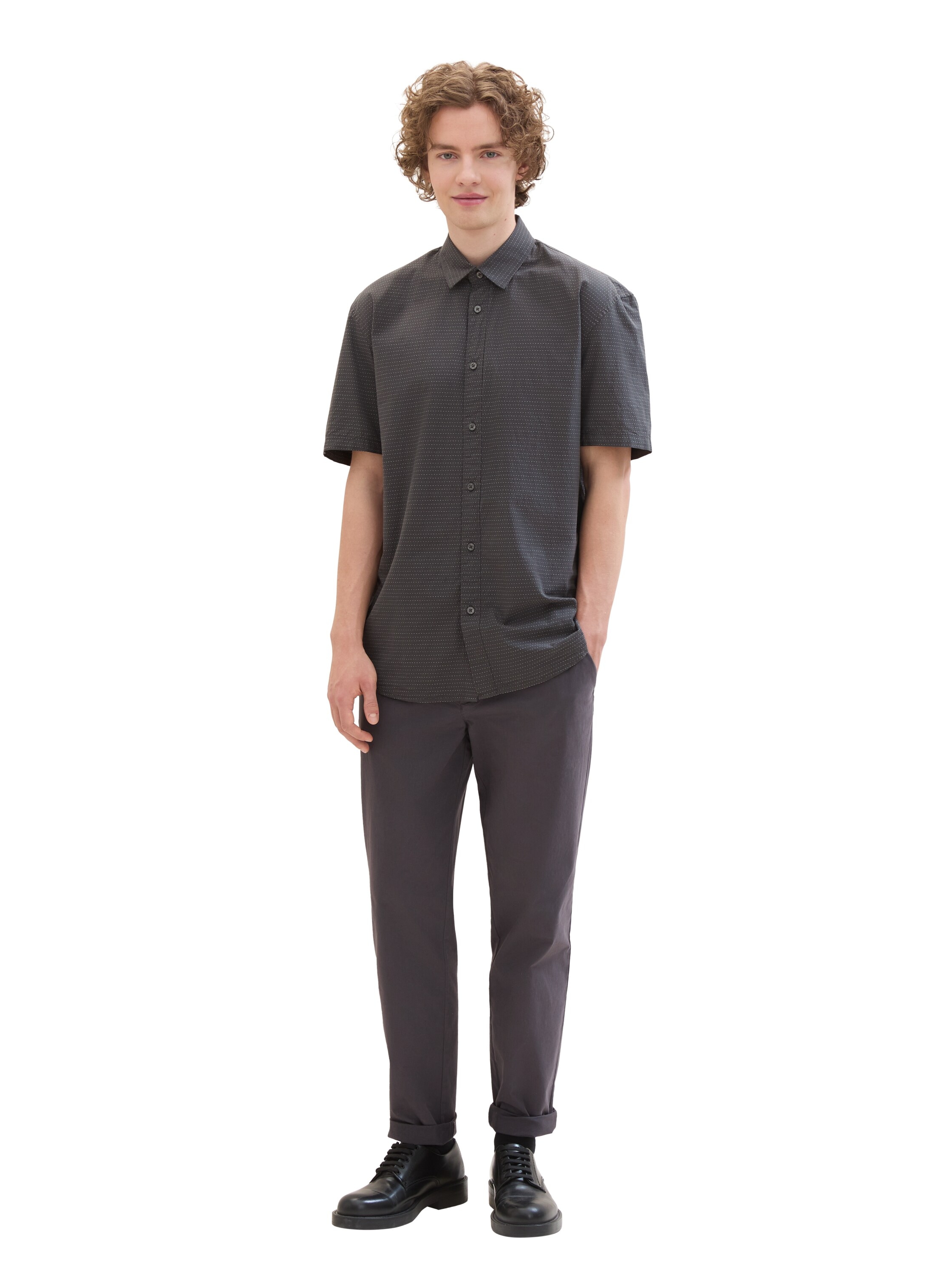 TOM TAILOR Denim Kurzarmhemd, mit Muster